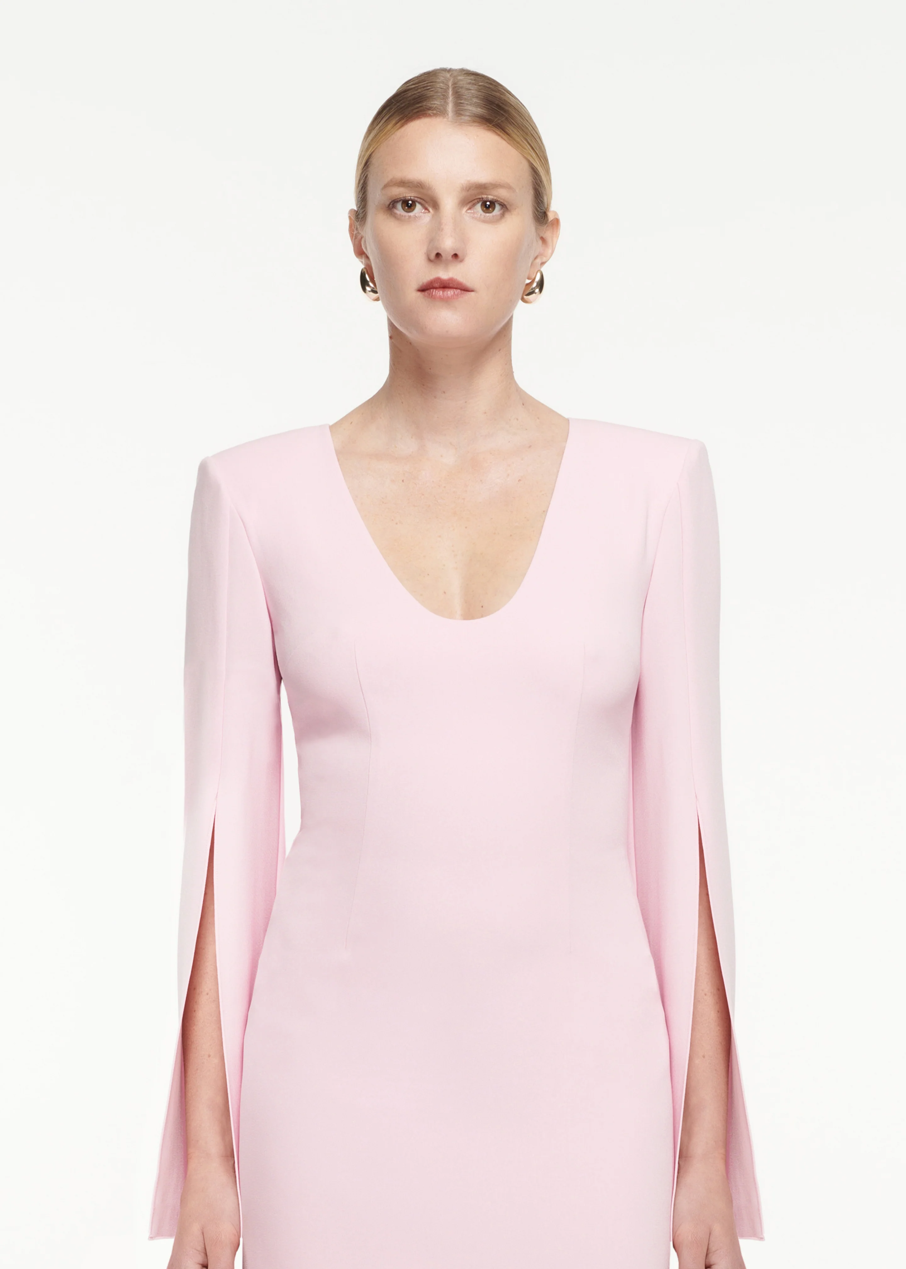 Long Sleeve Scoop Neck Mini Dress - Image 4