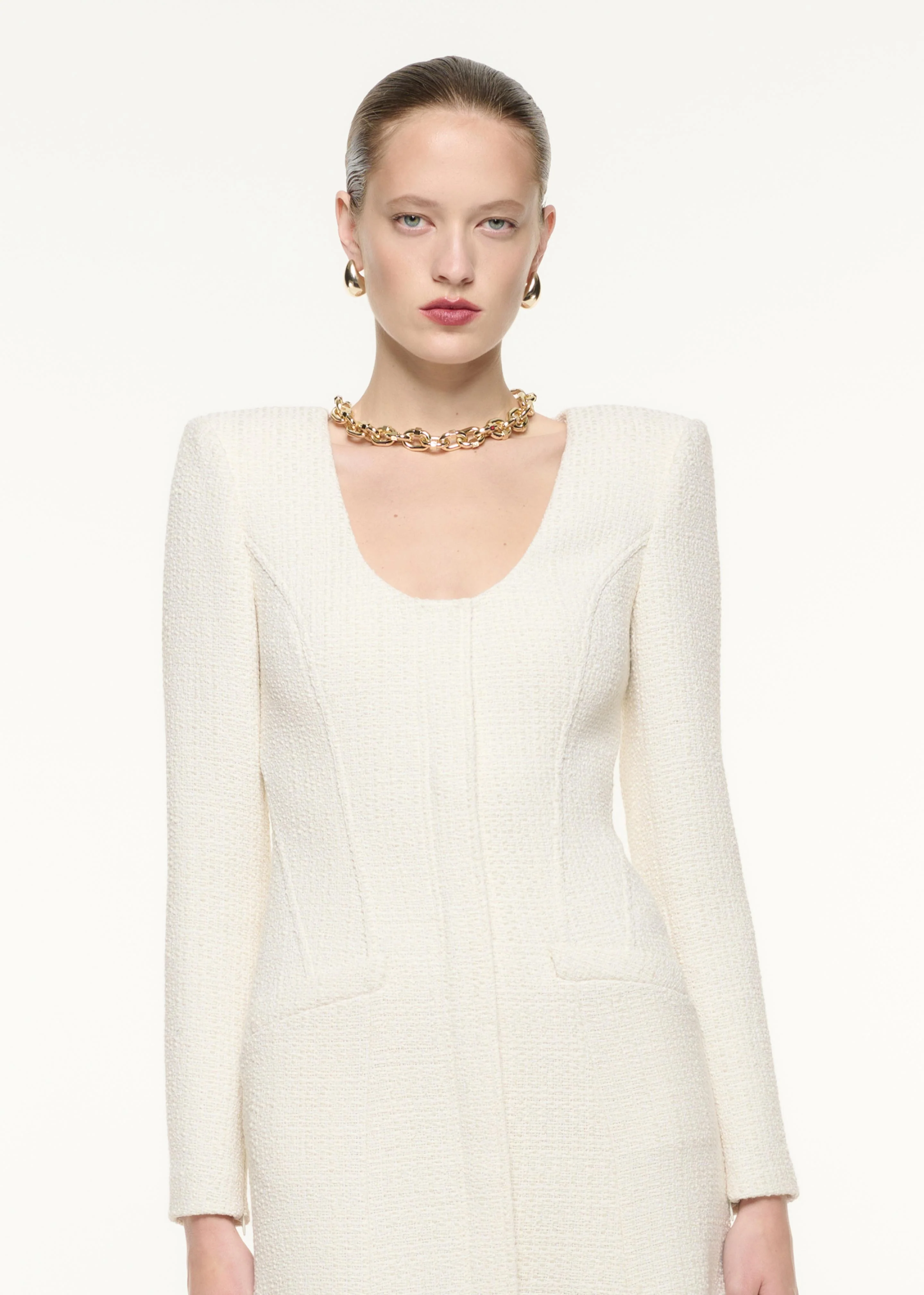 Boucle Midi Dress - Image 4