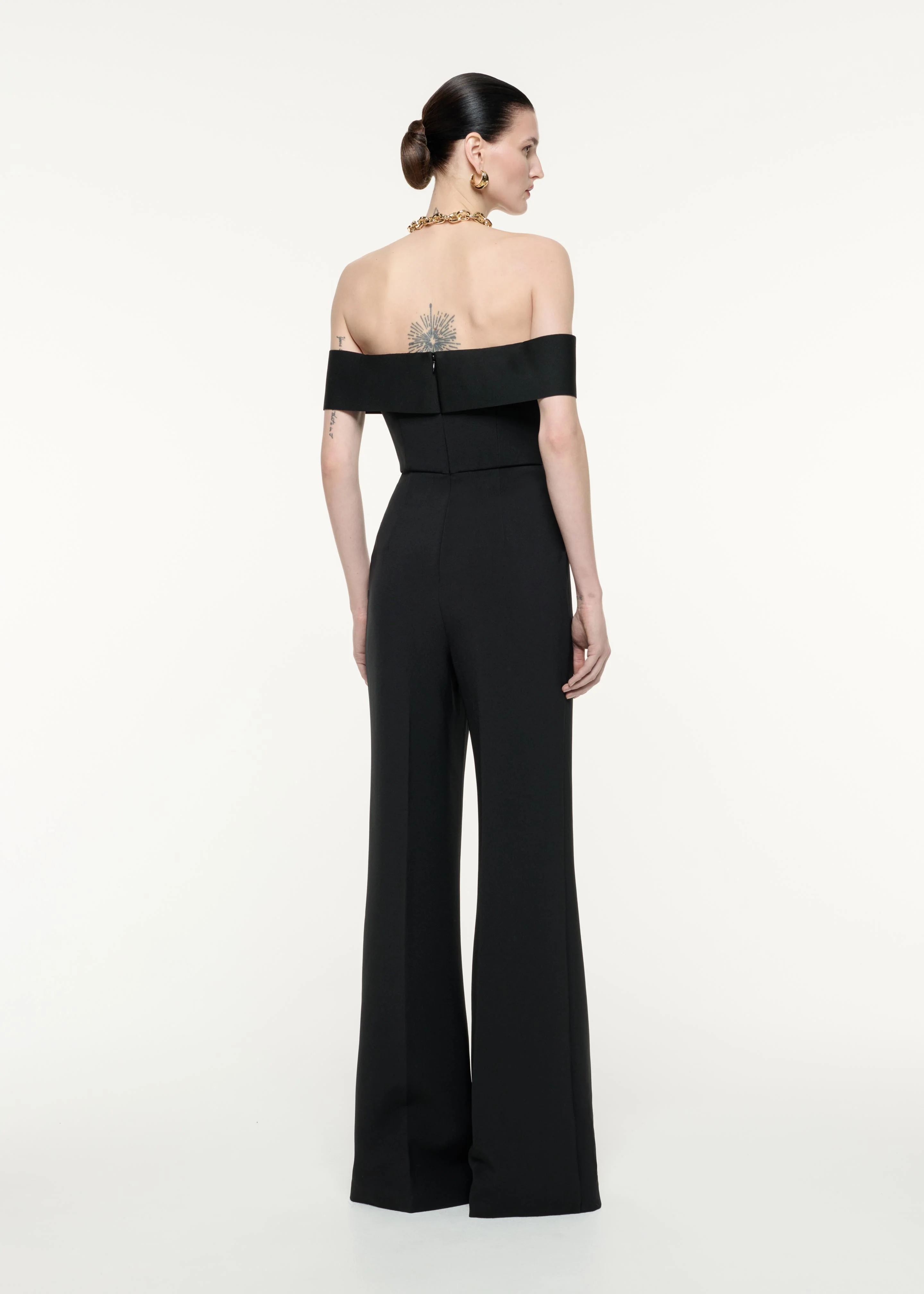 Off The Shoulder Crepe Jumpsuit - Image 3