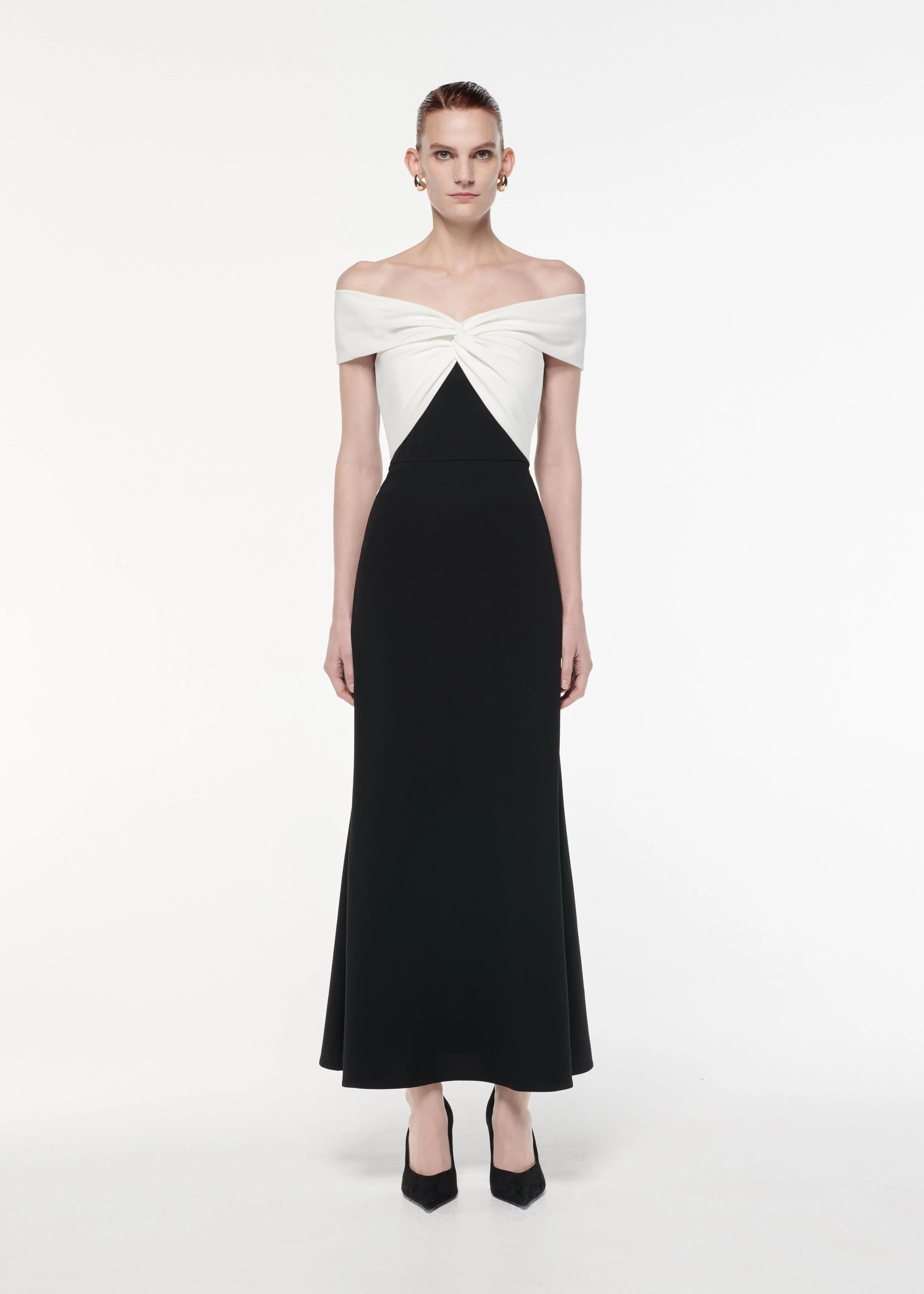 Off The Shoulder Light Cady Maxi Dress