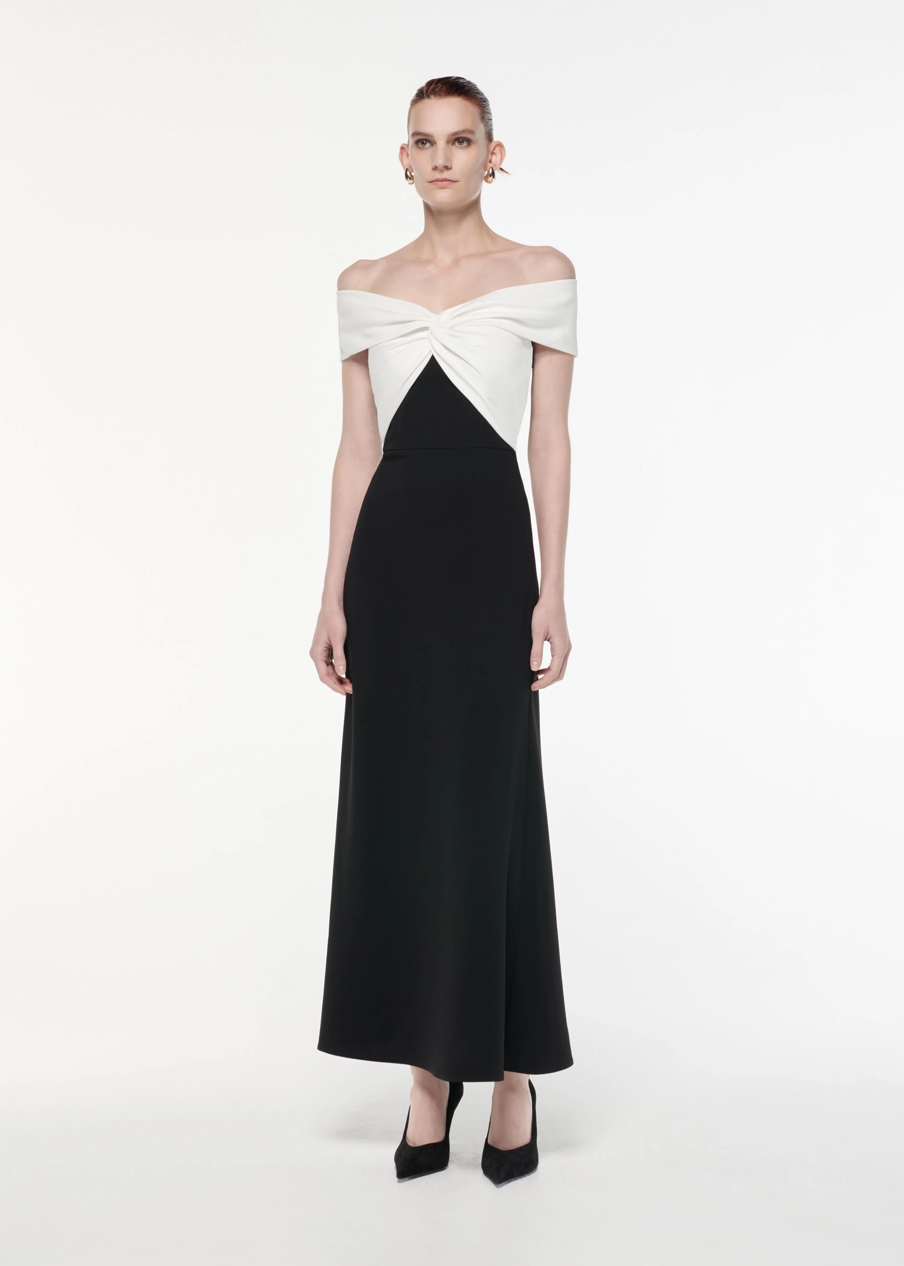 Off The Shoulder Light Cady Maxi Dress - Image 2