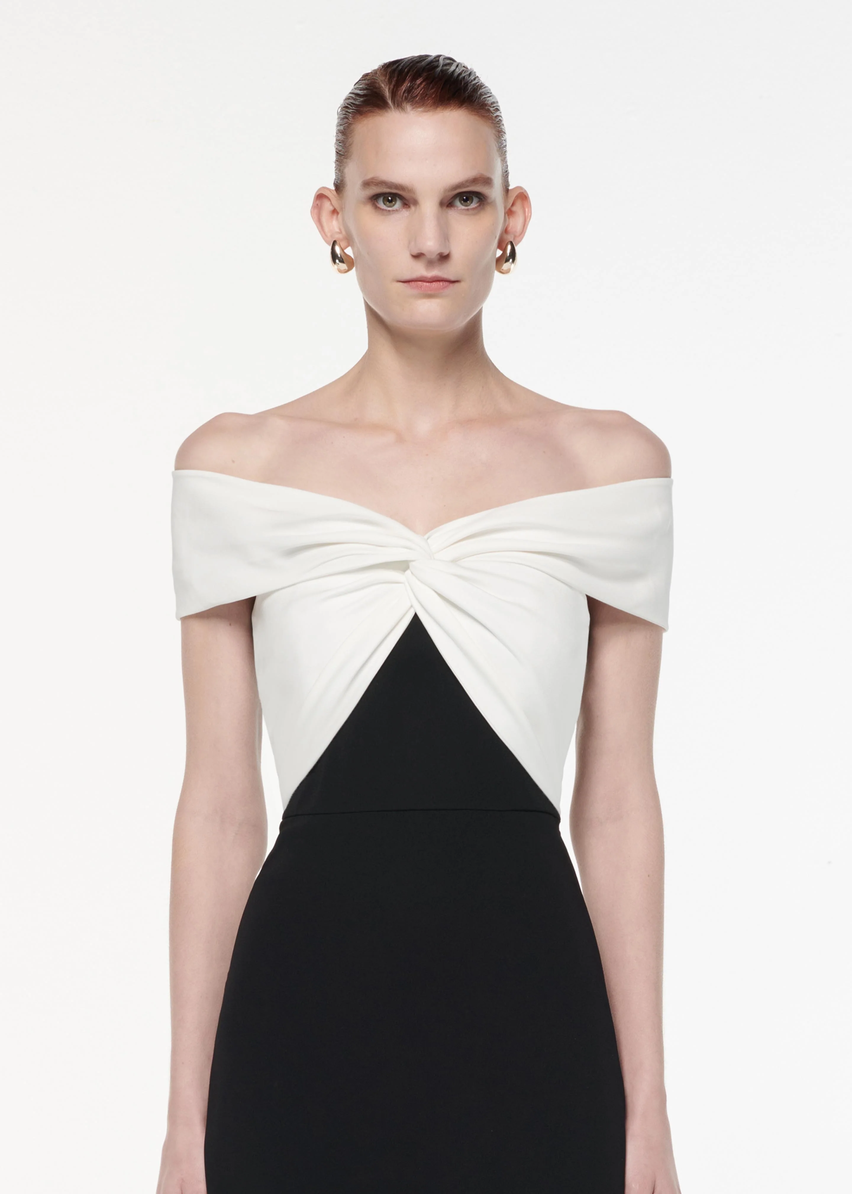 Off The Shoulder Light Cady Maxi Dress - Image 4