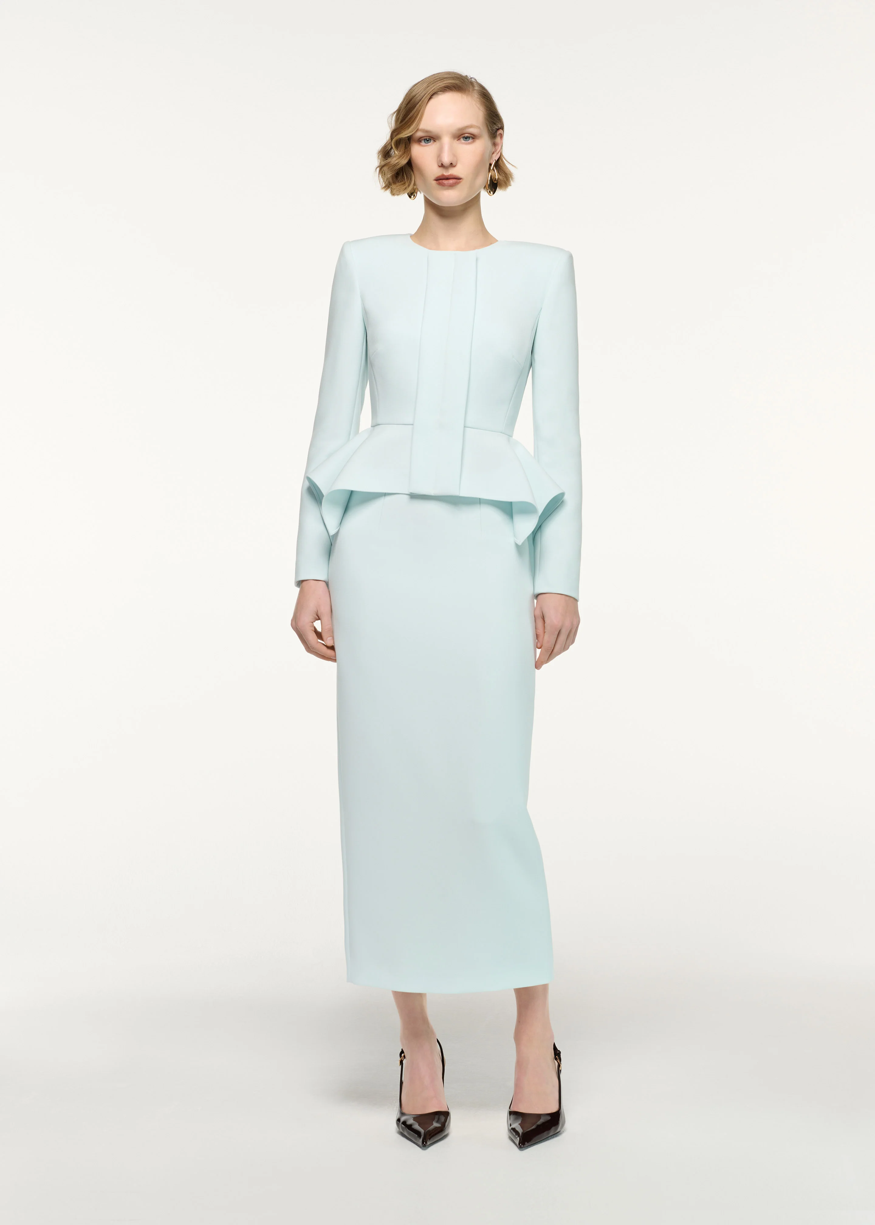 Peplum Crepe Jacket