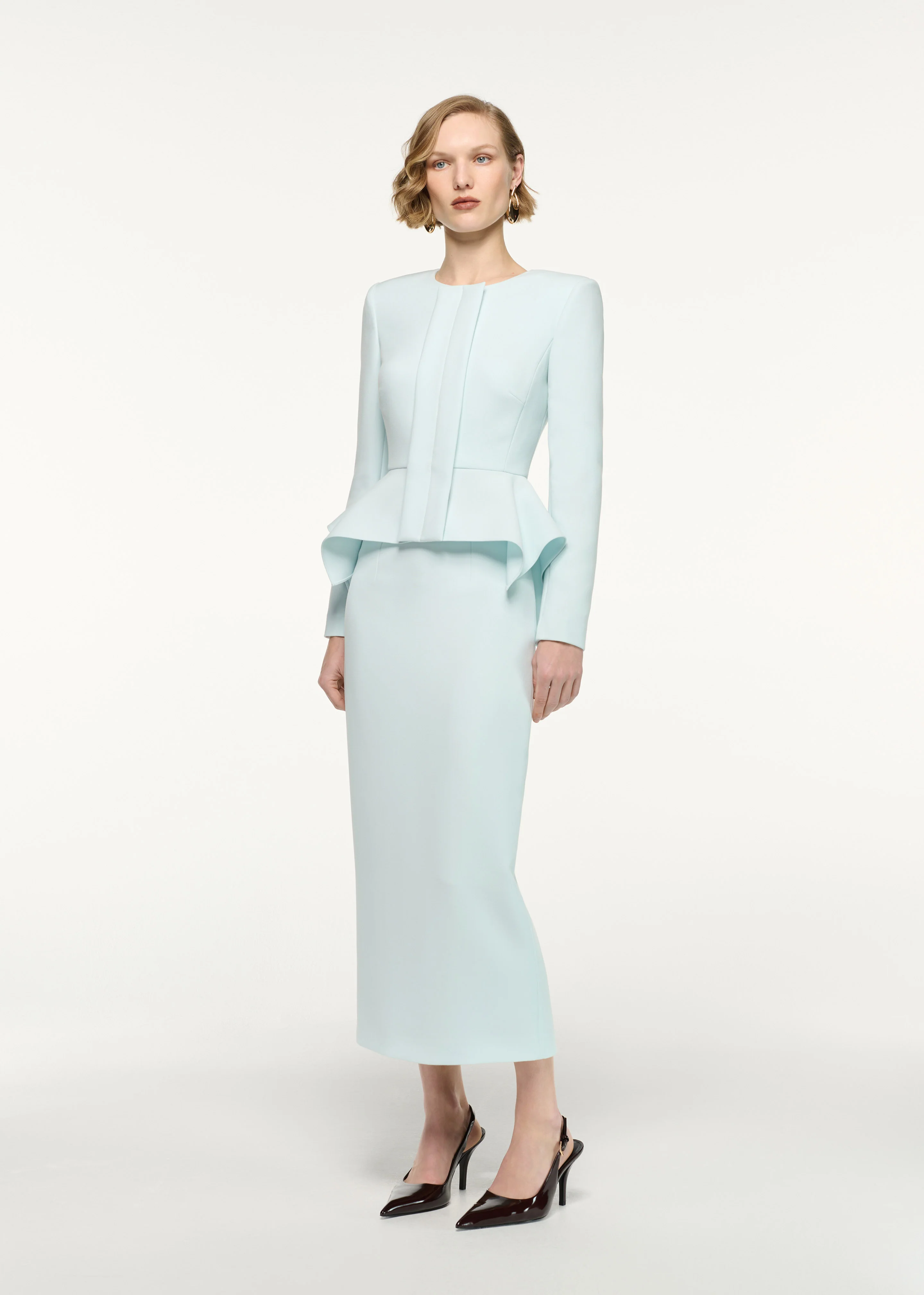 Peplum Crepe Jacket - Image 2
