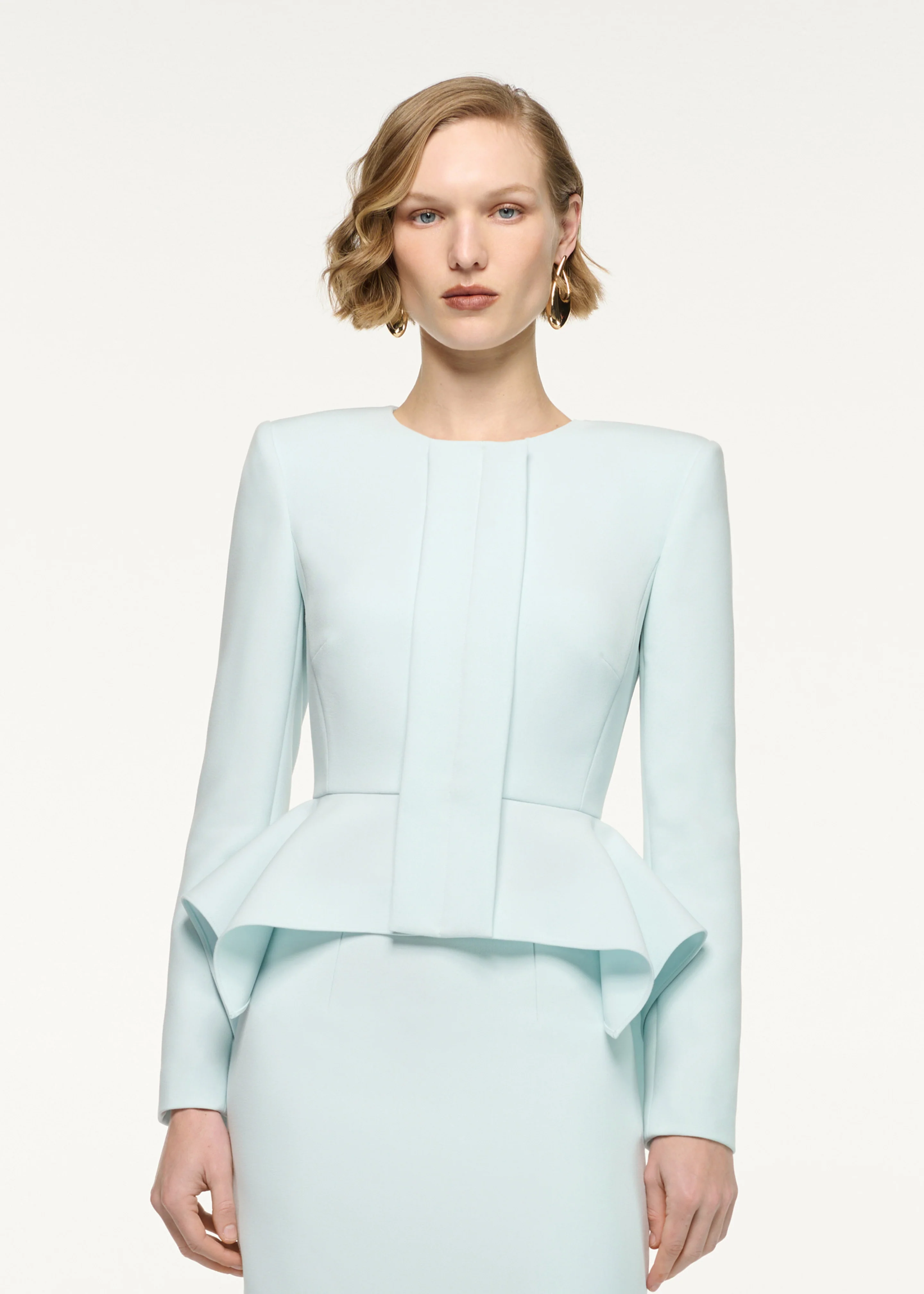 Peplum Crepe Jacket - Image 4