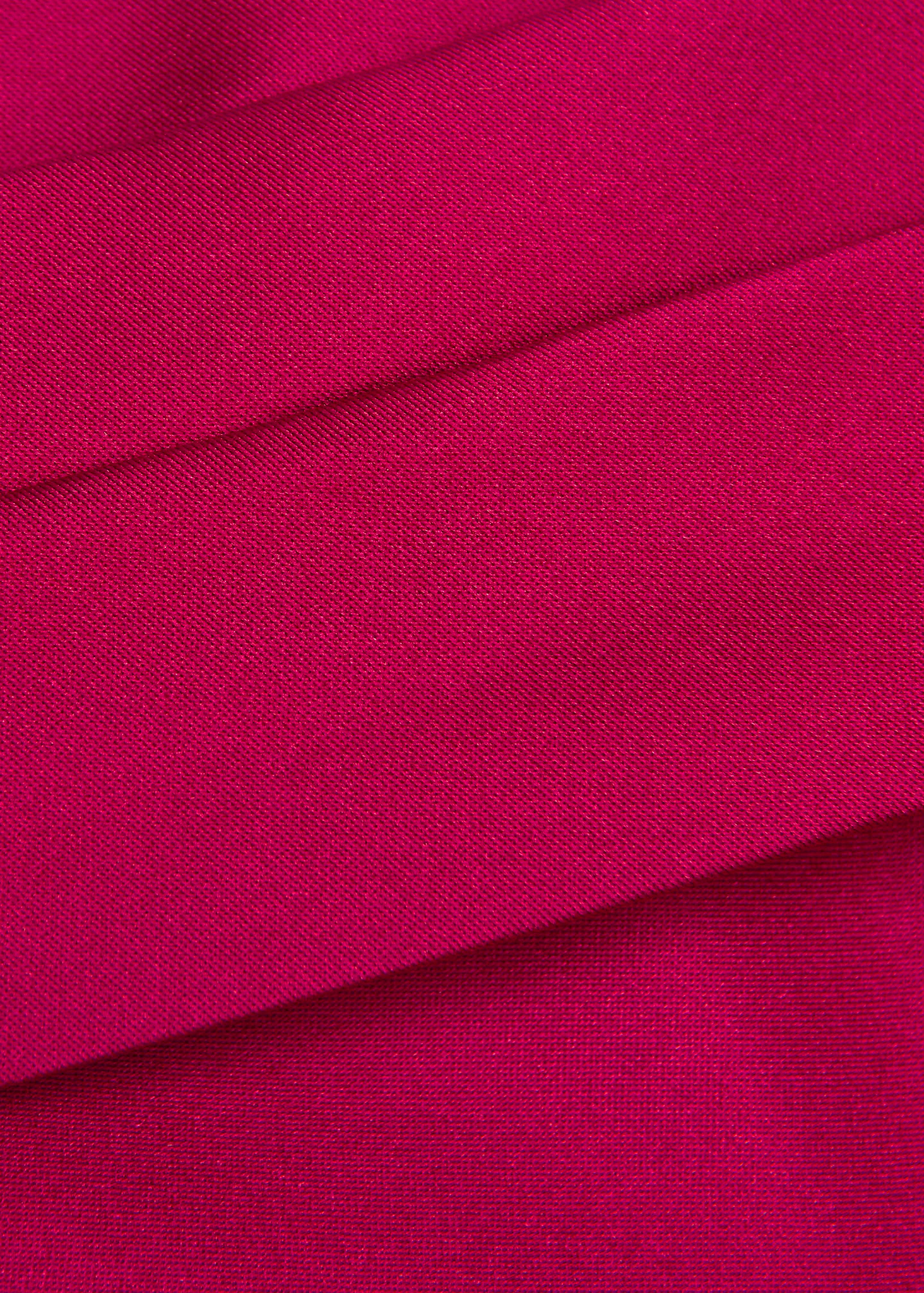 Pleated Bust Taffeta Evening Gown - Image 5