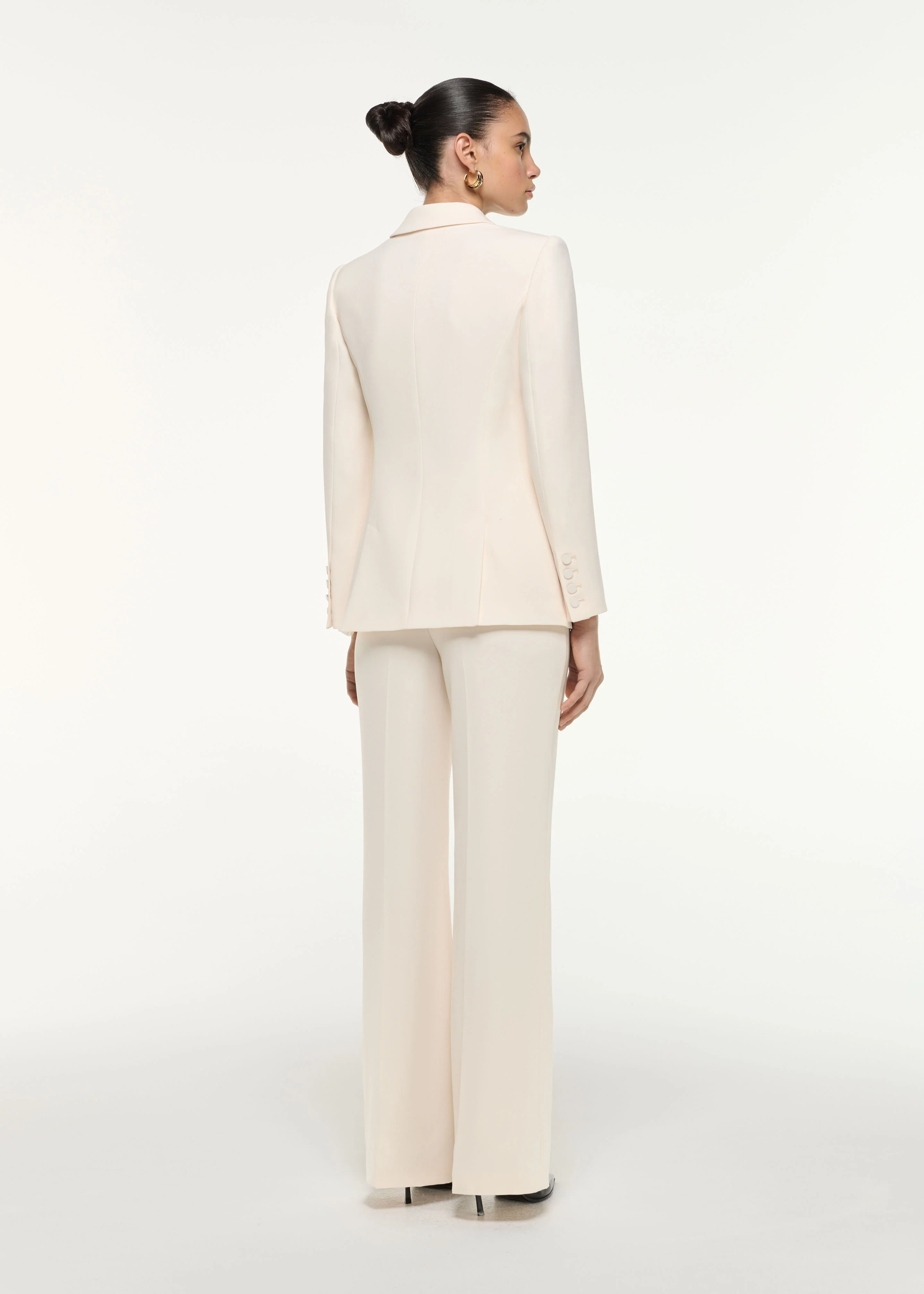 Satin Crepe Tailored Jacket - Image 3