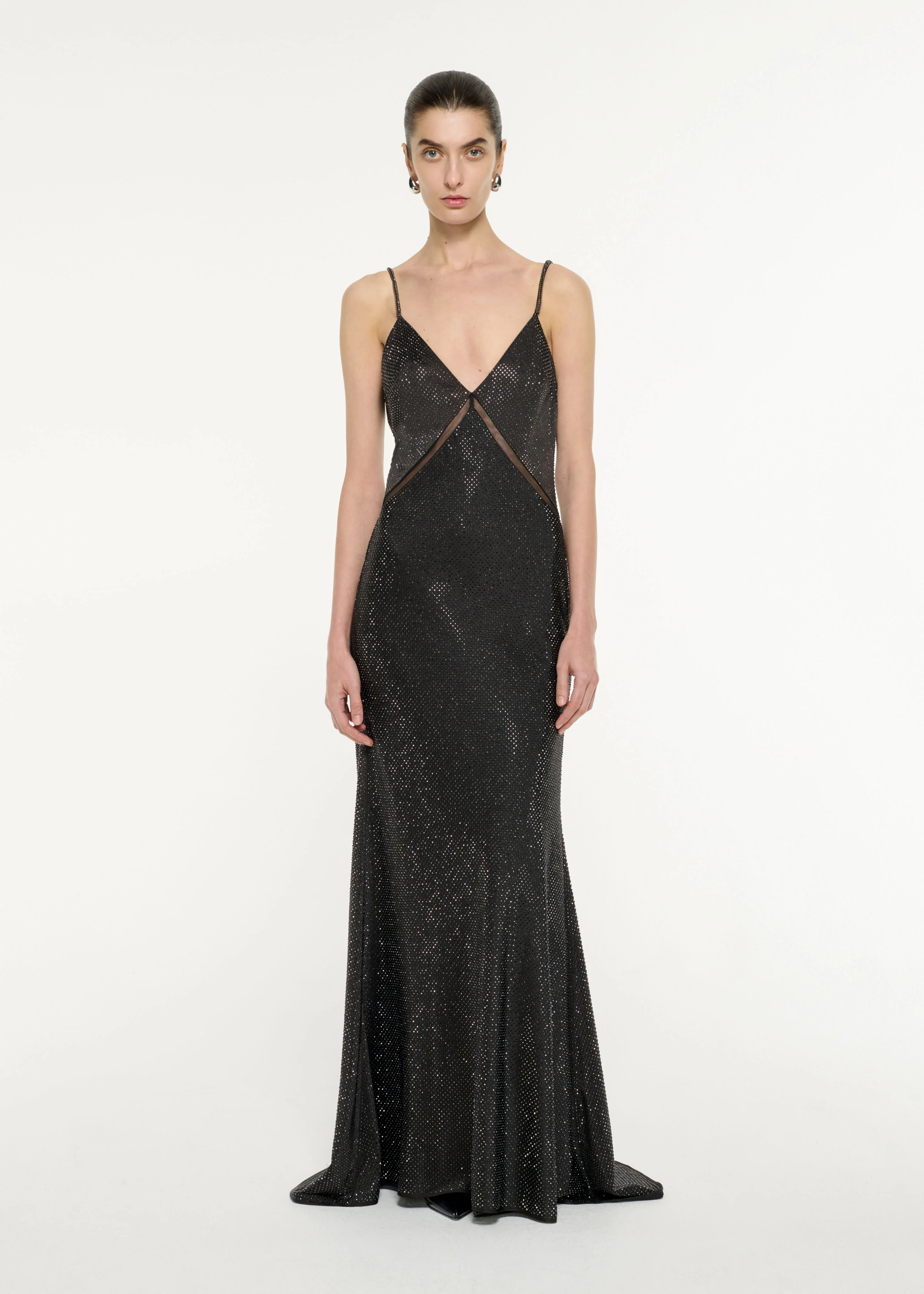 Satin Diamante Gown