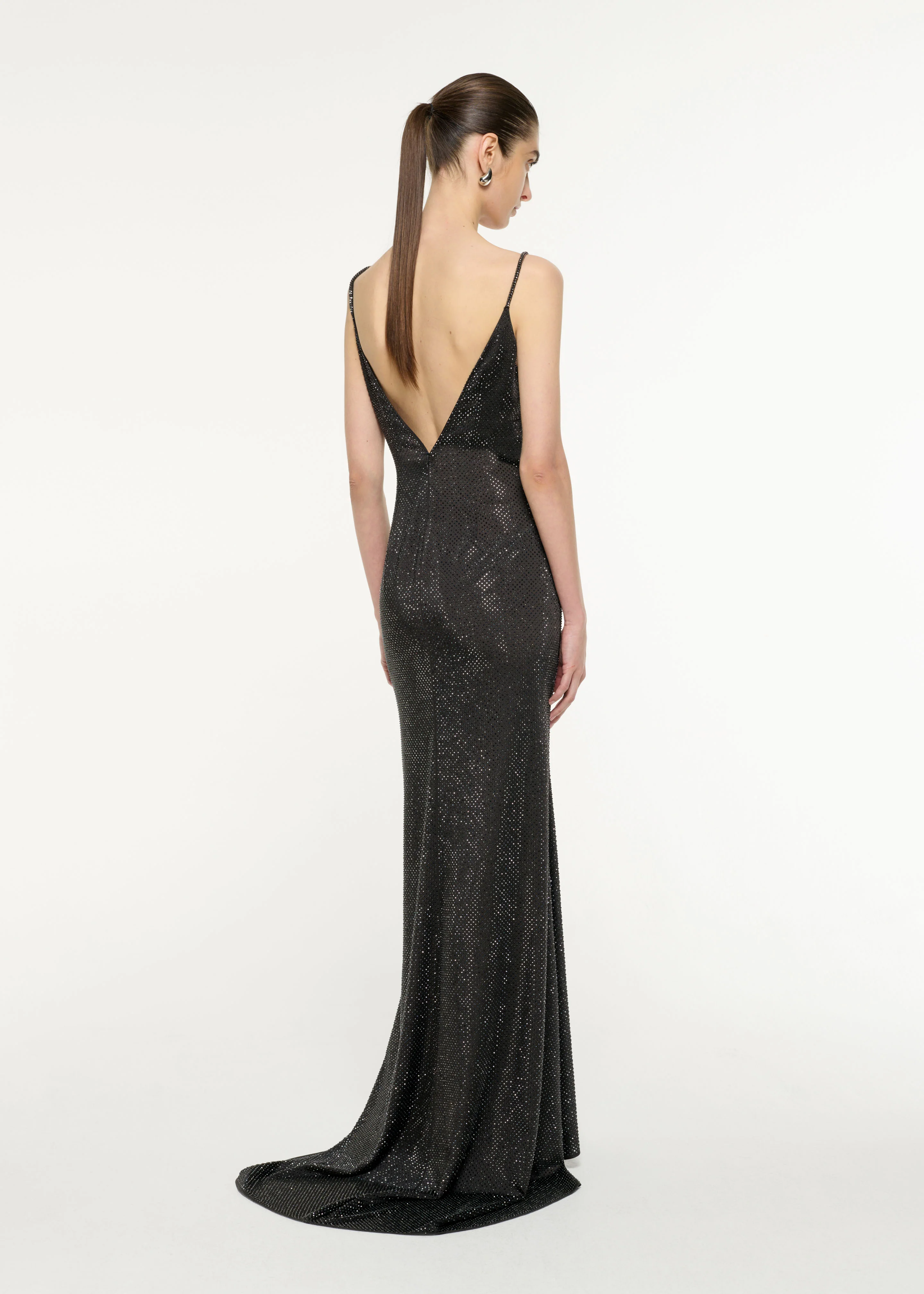 Satin Diamante Gown - Image 3