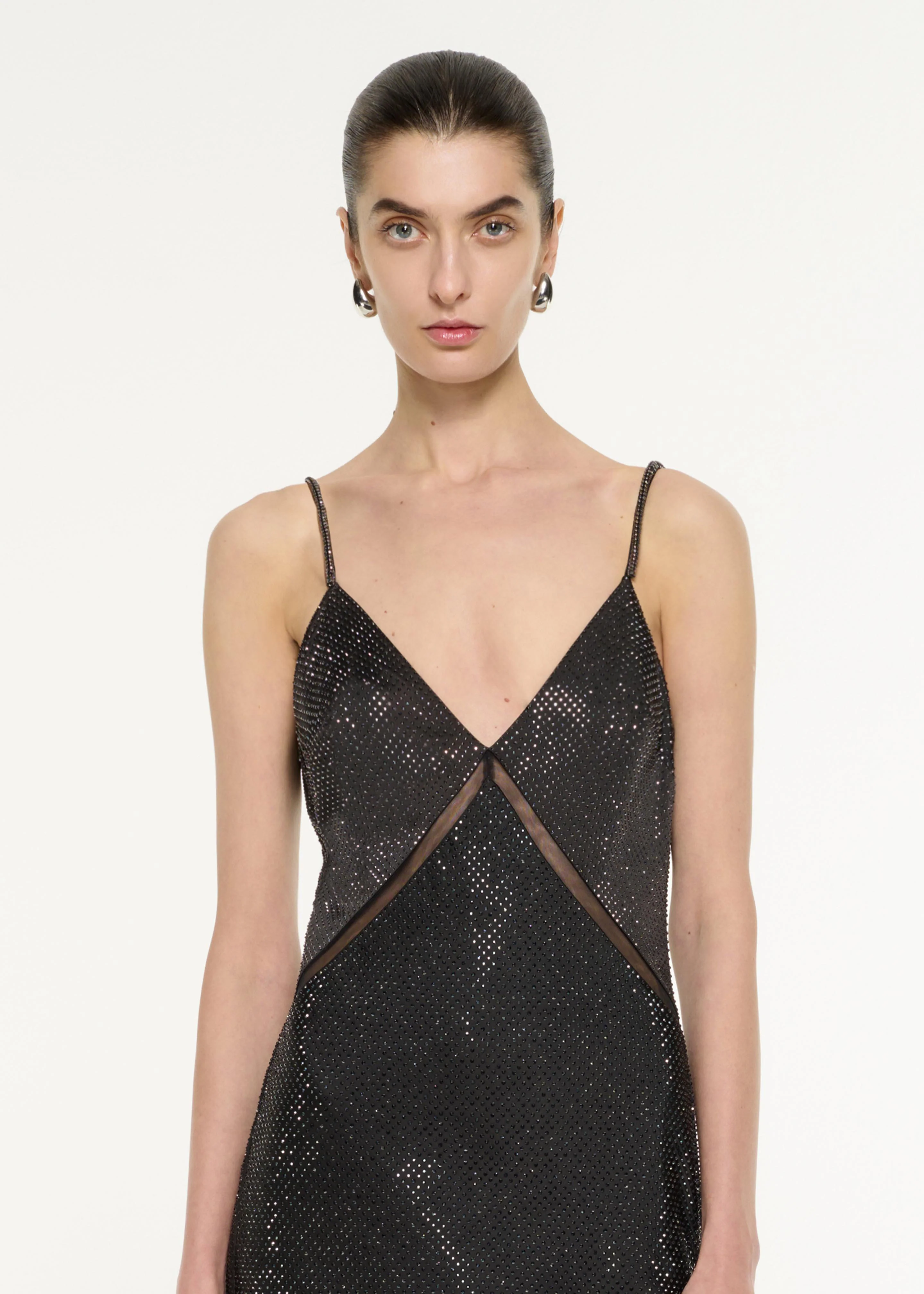 Satin Diamante Gown - Image 4
