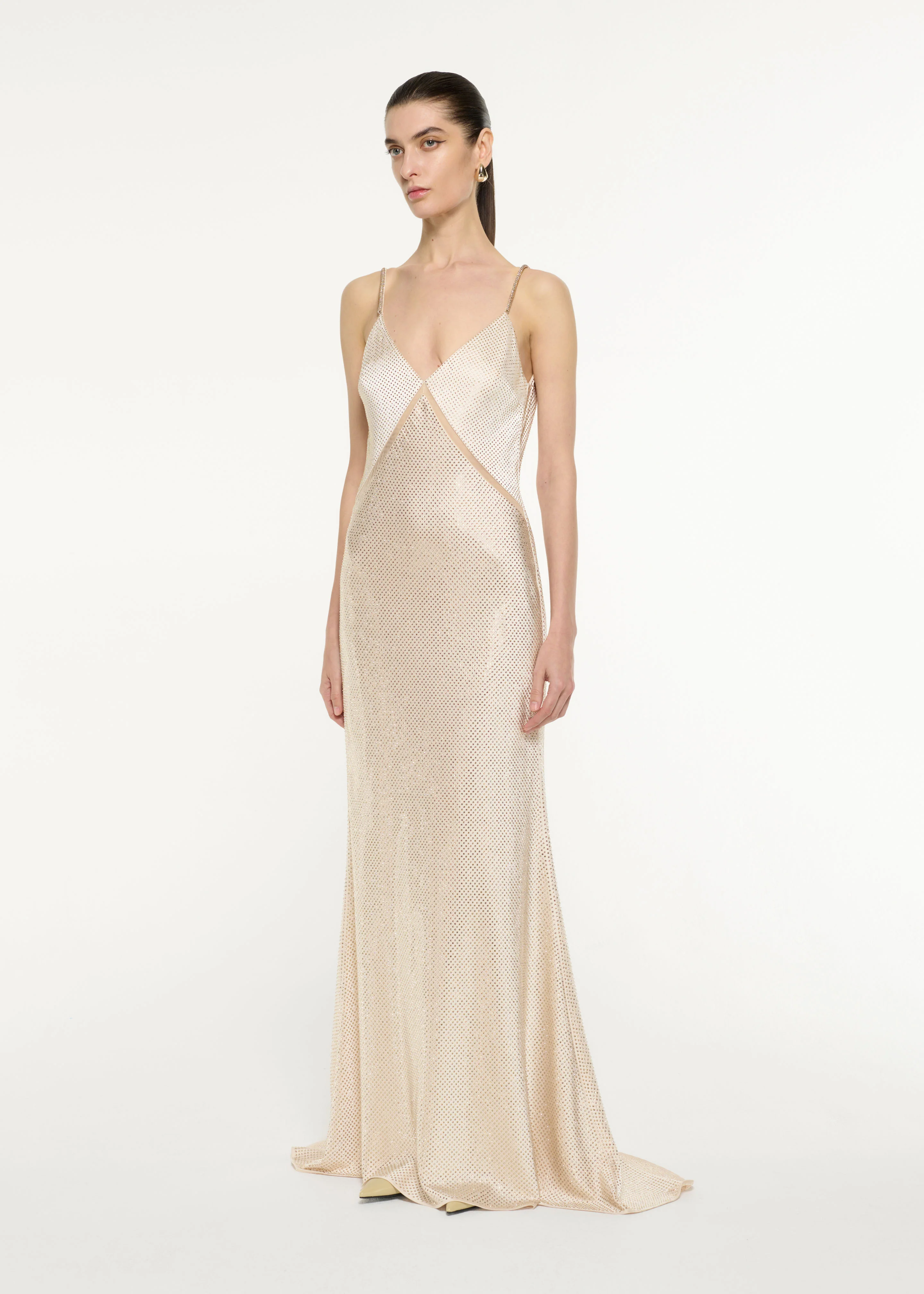 Satin Diamante Gown - Image 2
