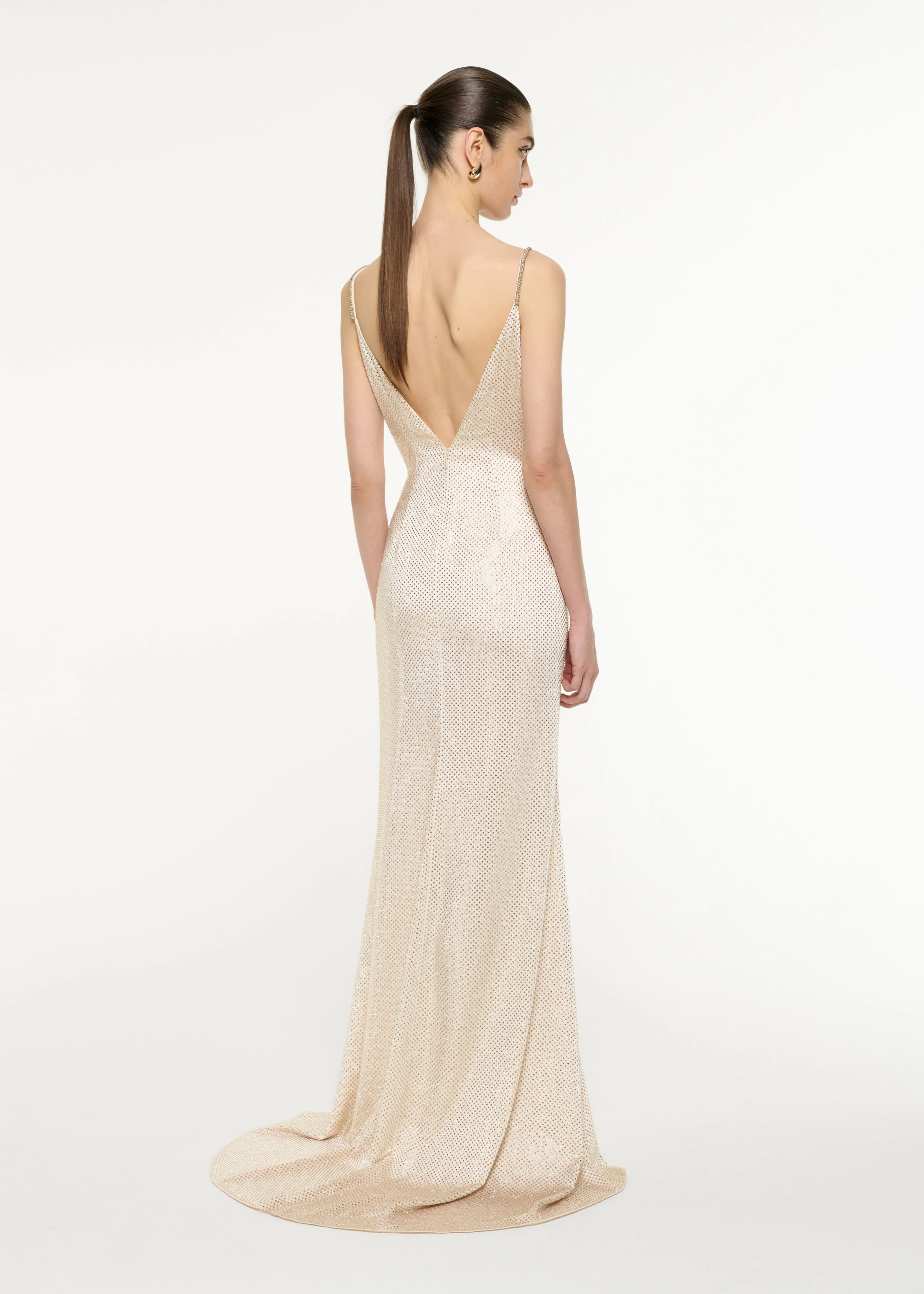 Satin Diamante Gown - Image 3