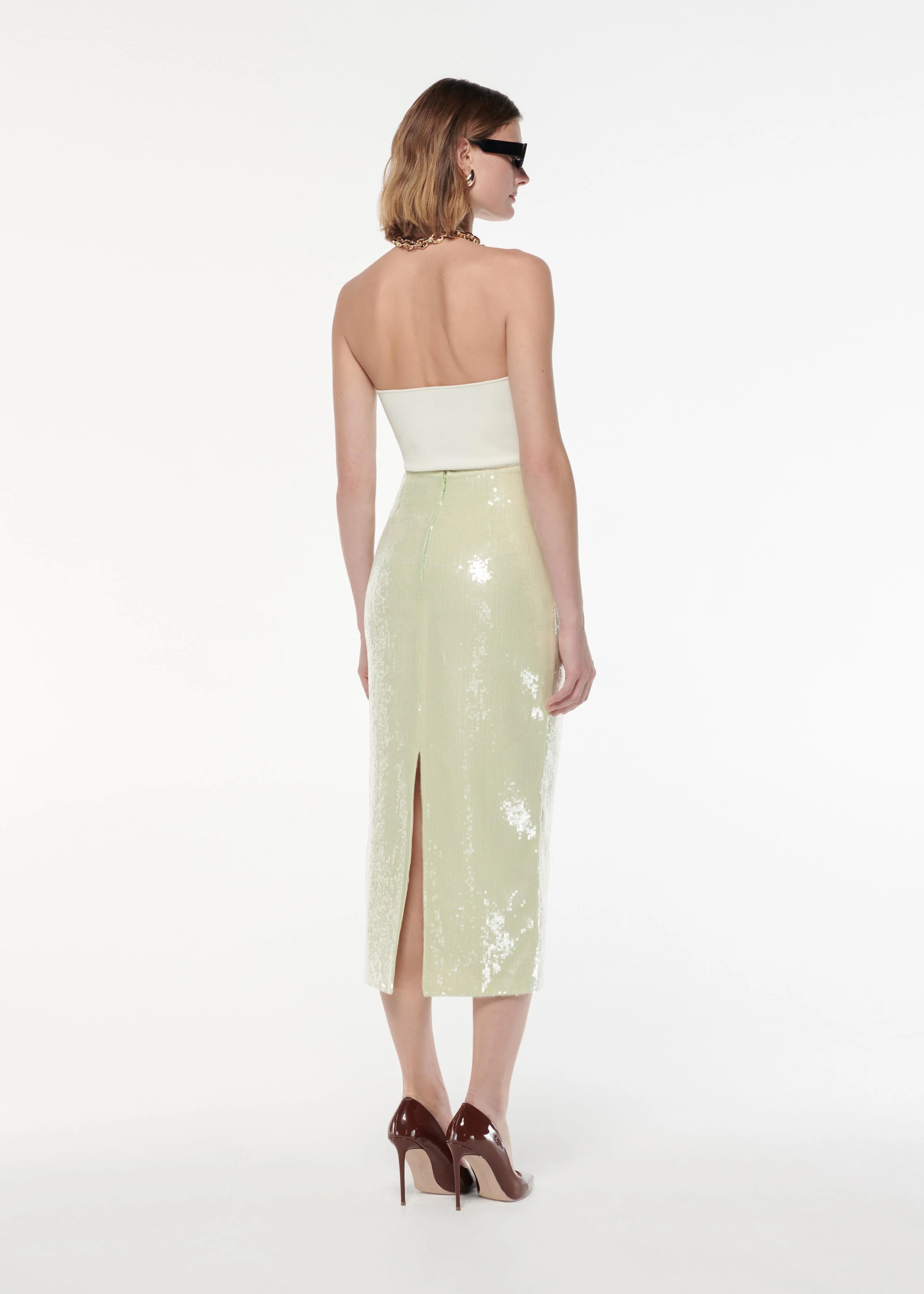 Sequin Midi Skirt - Image 3