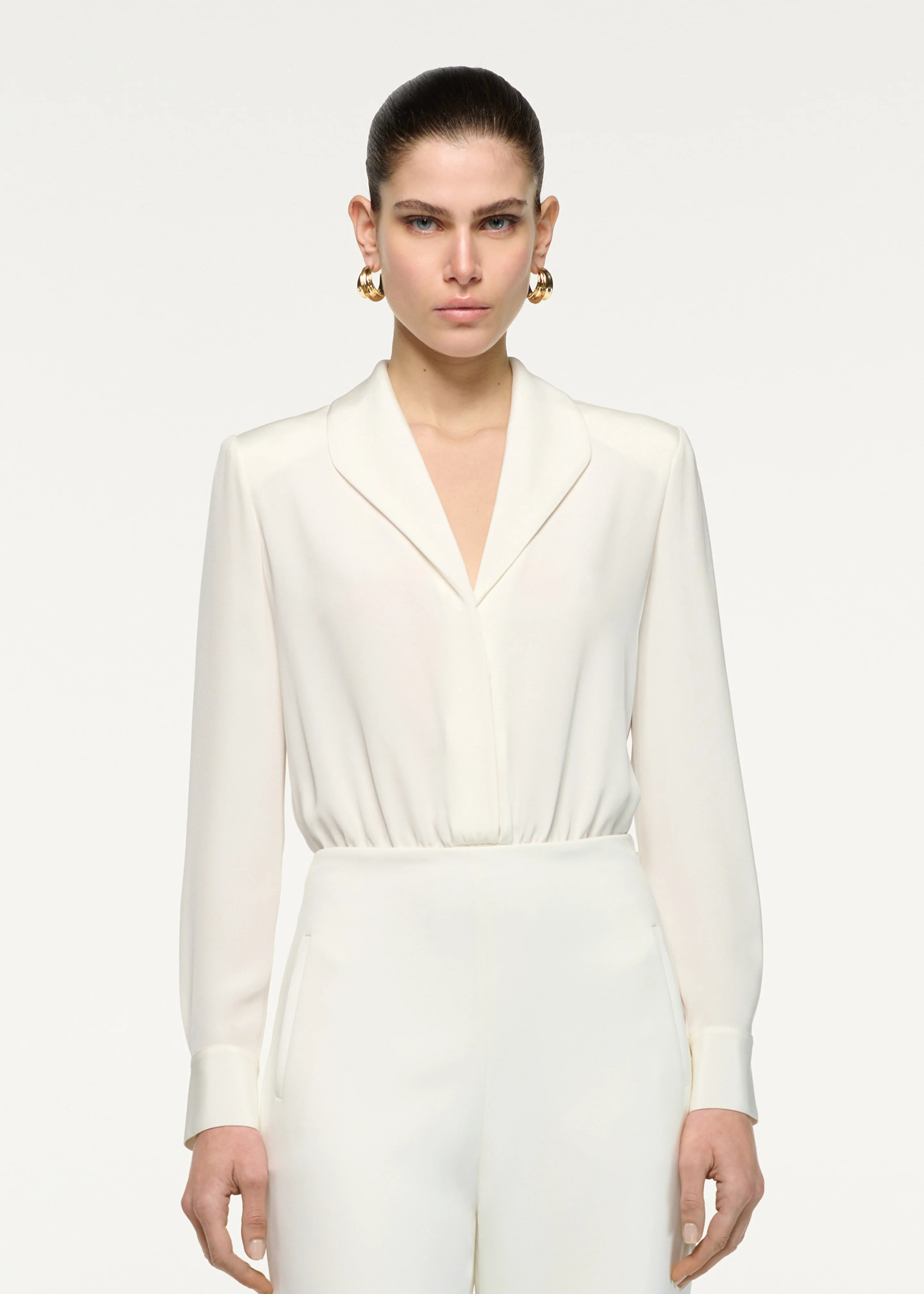 Silk Shirt Bodysuit - Image 4