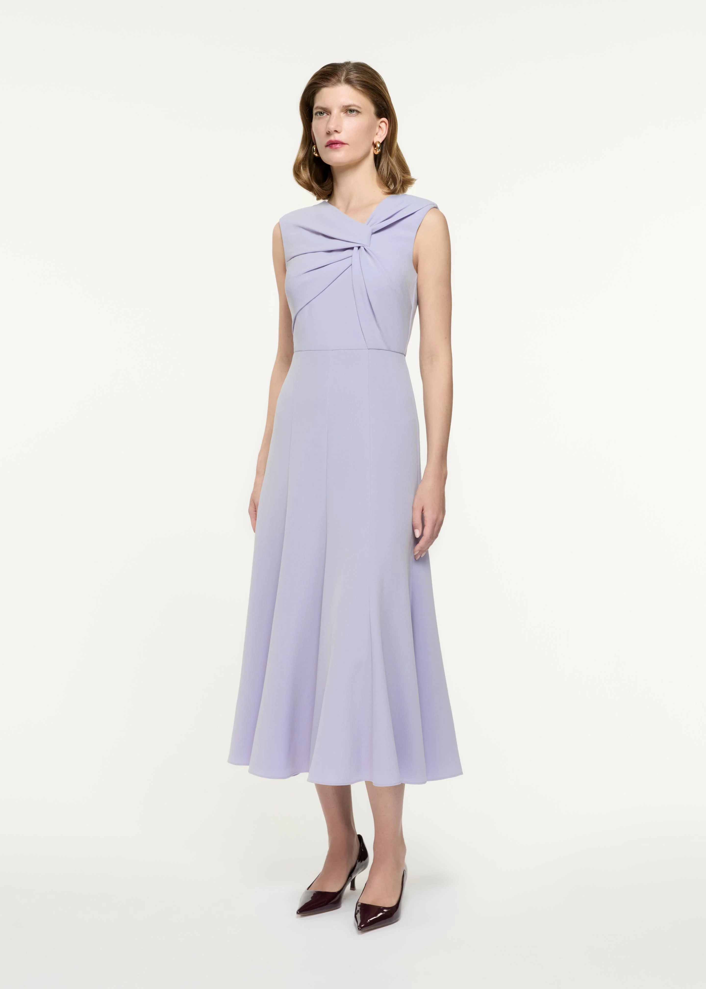 Sleeveless Light Cady Midi Dress - Image 2