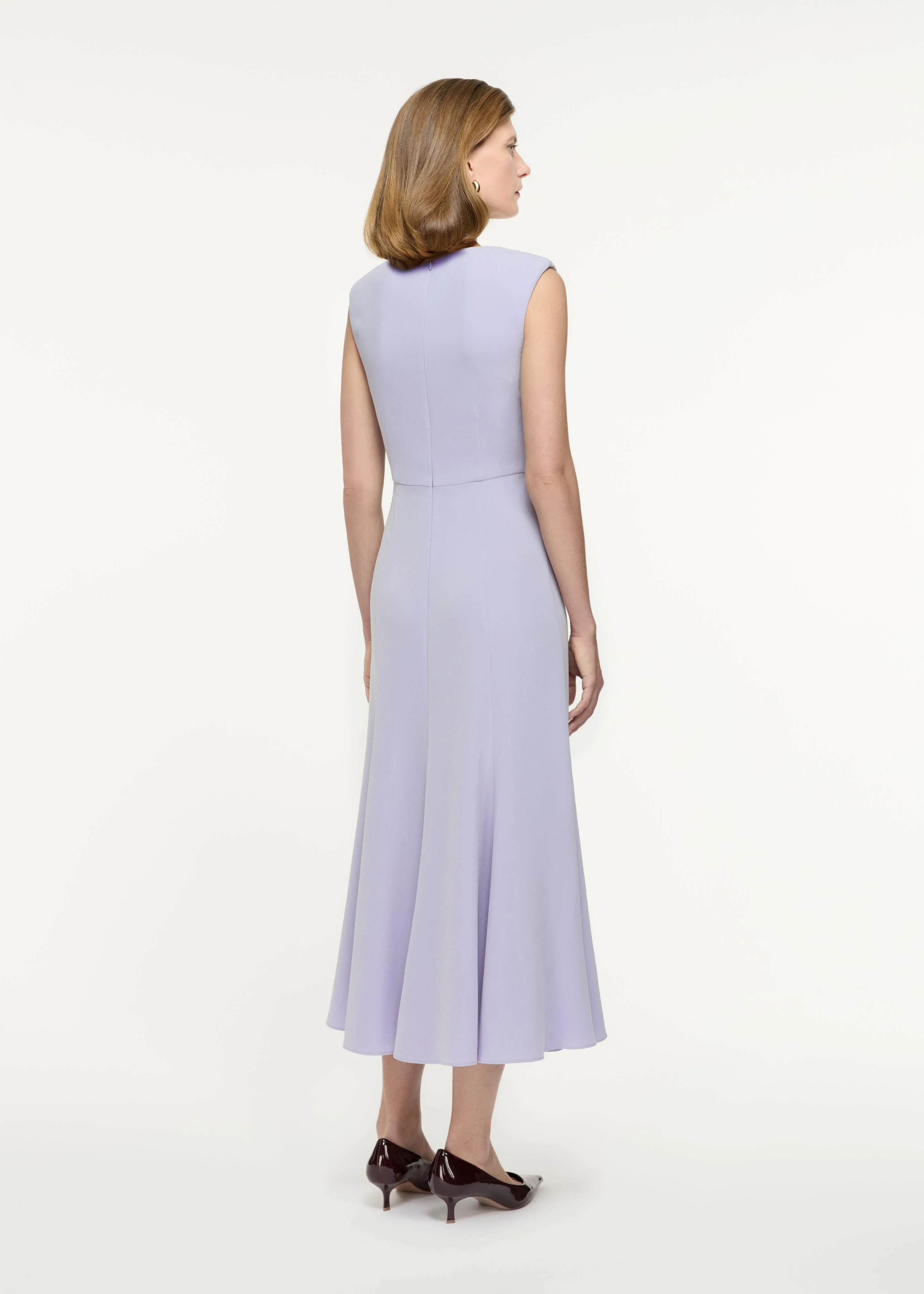 Sleeveless Light Cady Midi Dress - Image 3