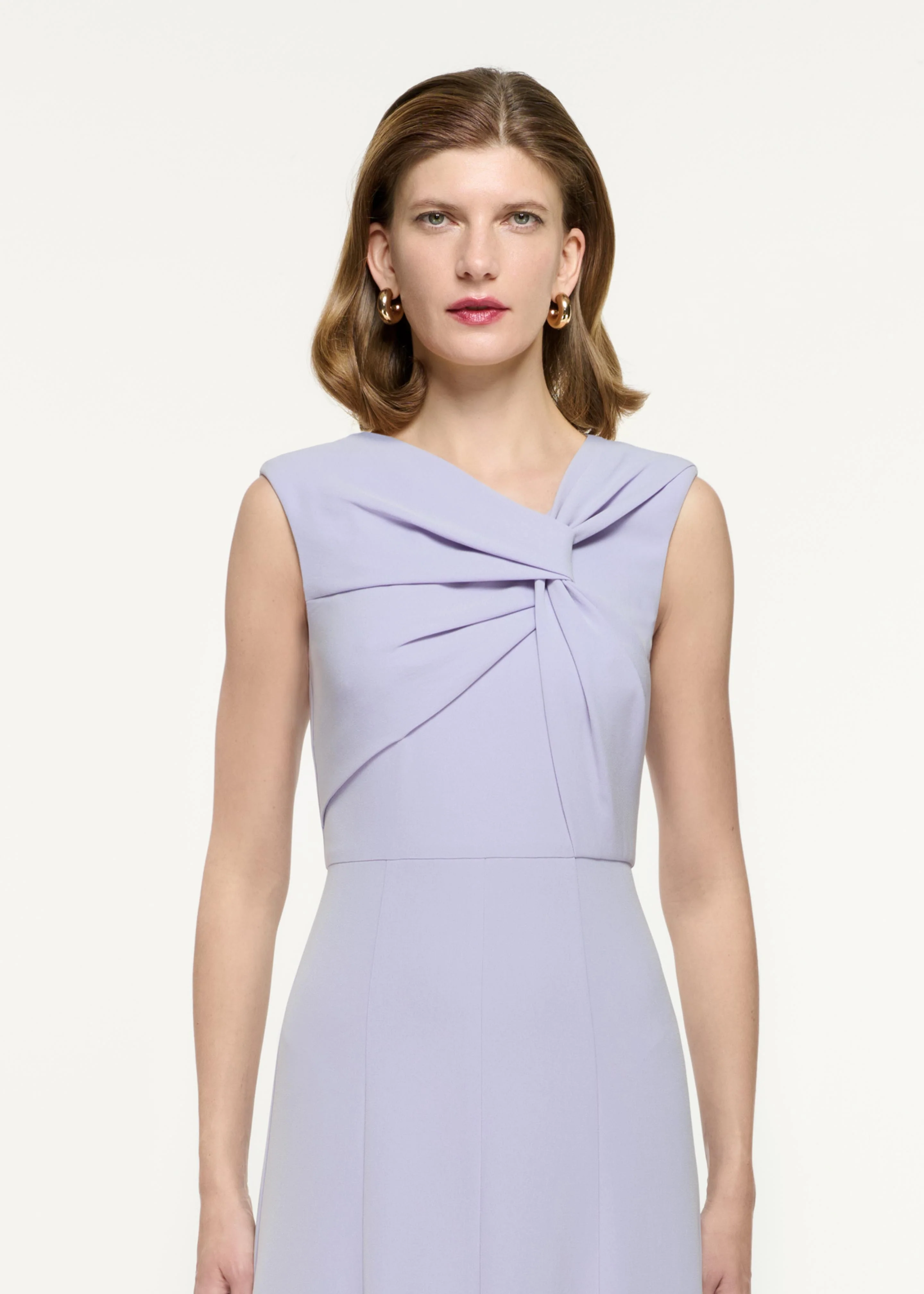 Sleeveless Light Cady Midi Dress - Image 4