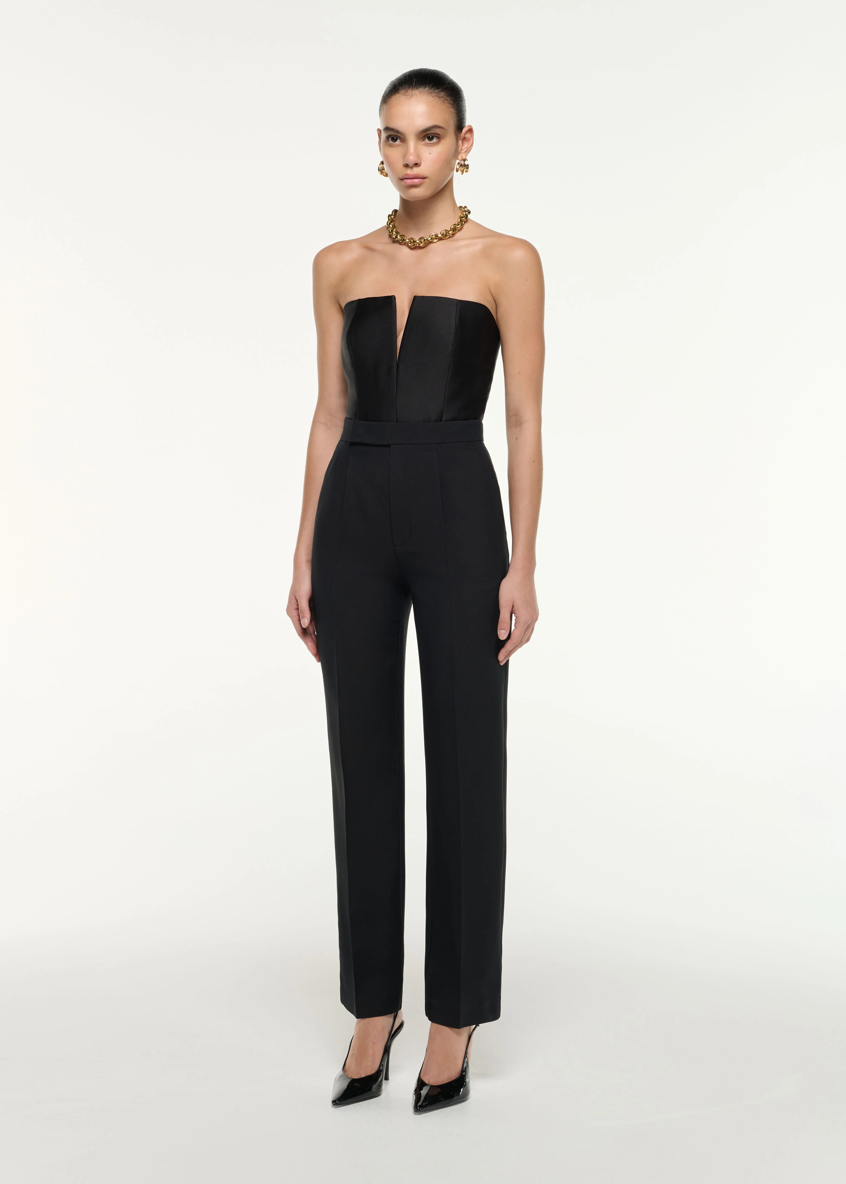 Straight Cut Wool Silk Trouser - Image 2