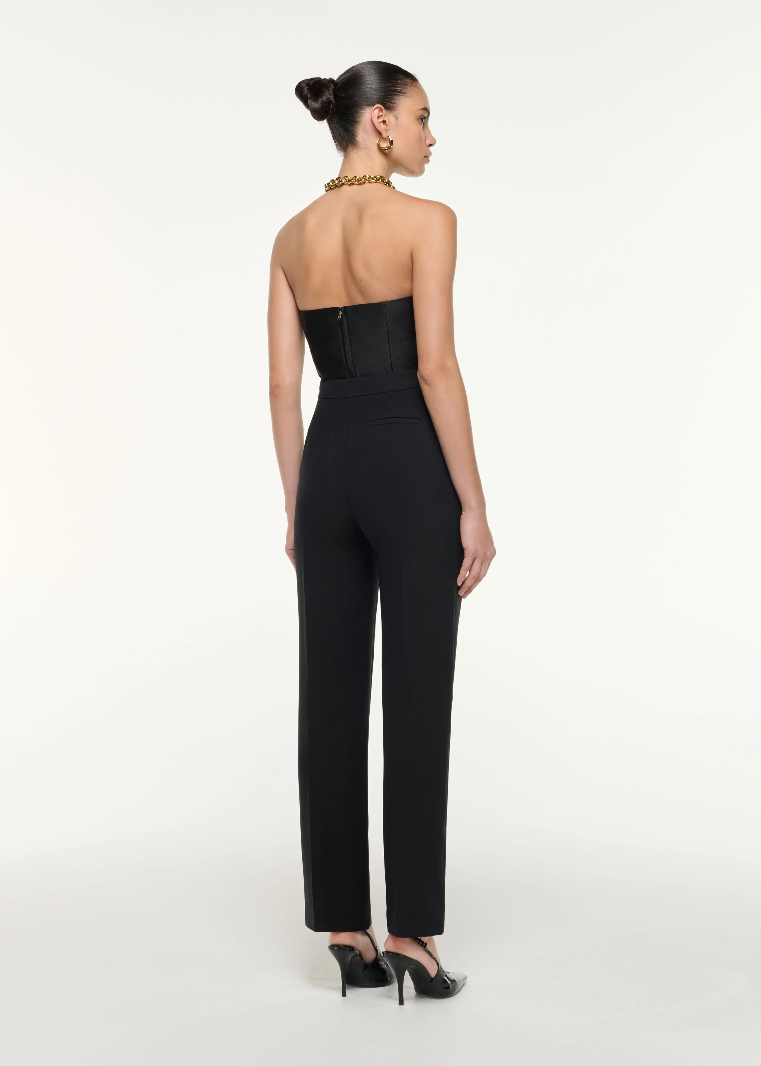 Straight Cut Wool Silk Trouser - Image 3