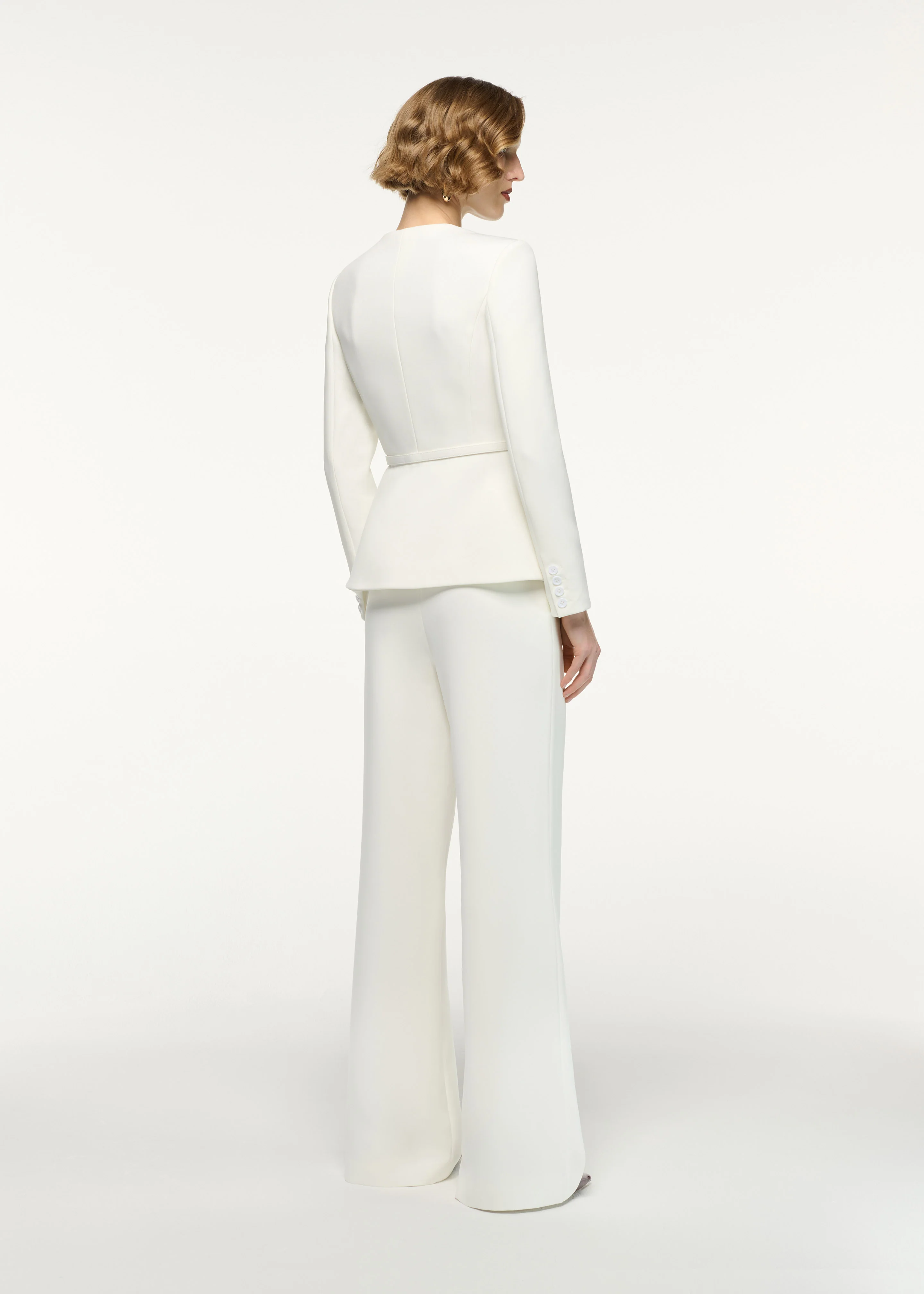 Straight Leg Crepe Trouser - Image 3