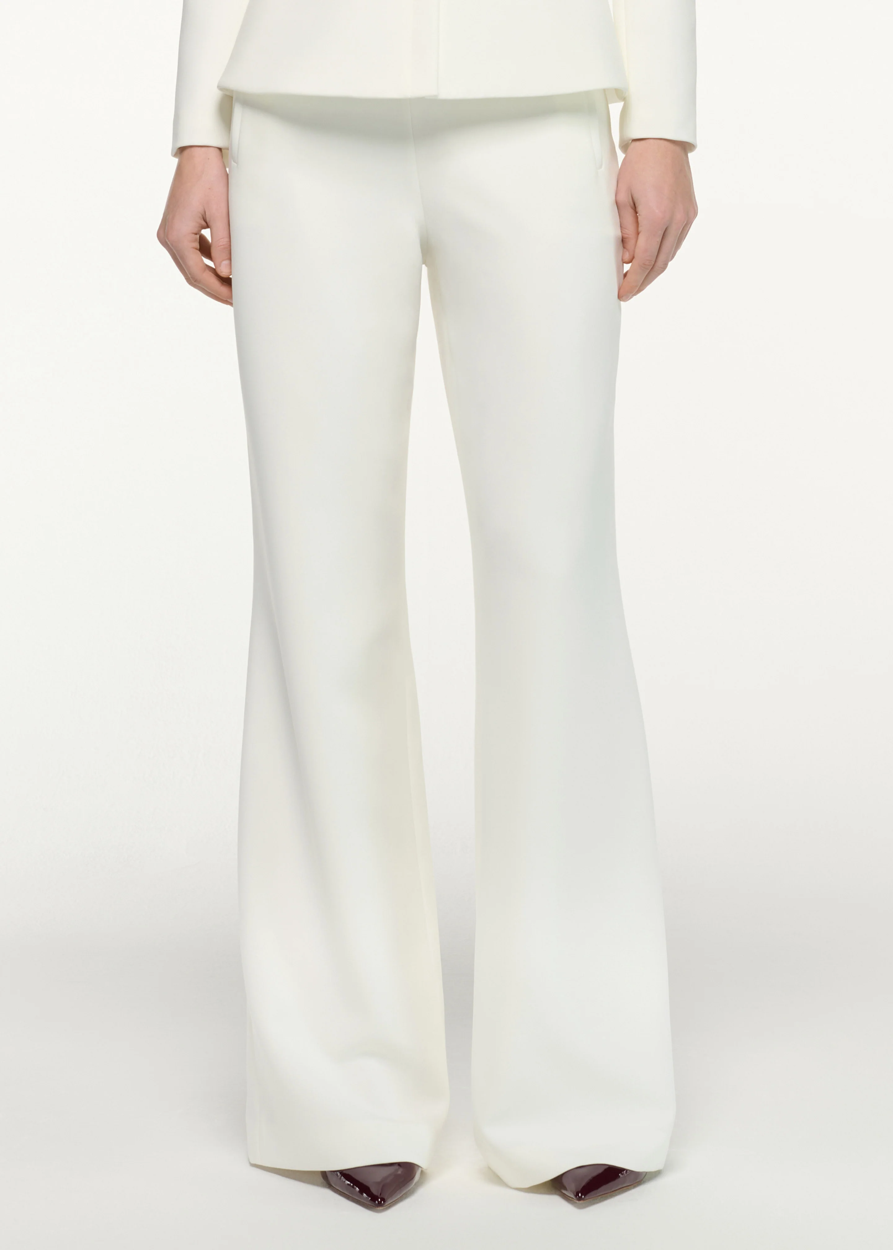 Straight Leg Crepe Trouser - Image 4