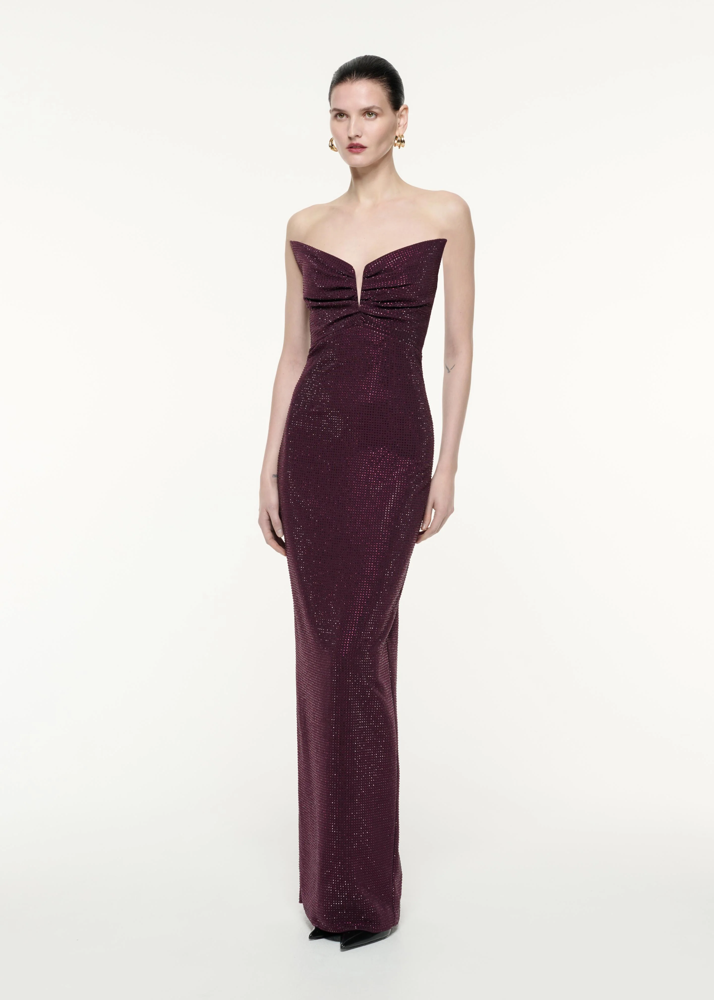 Strapless Diamante Gown - Image 2