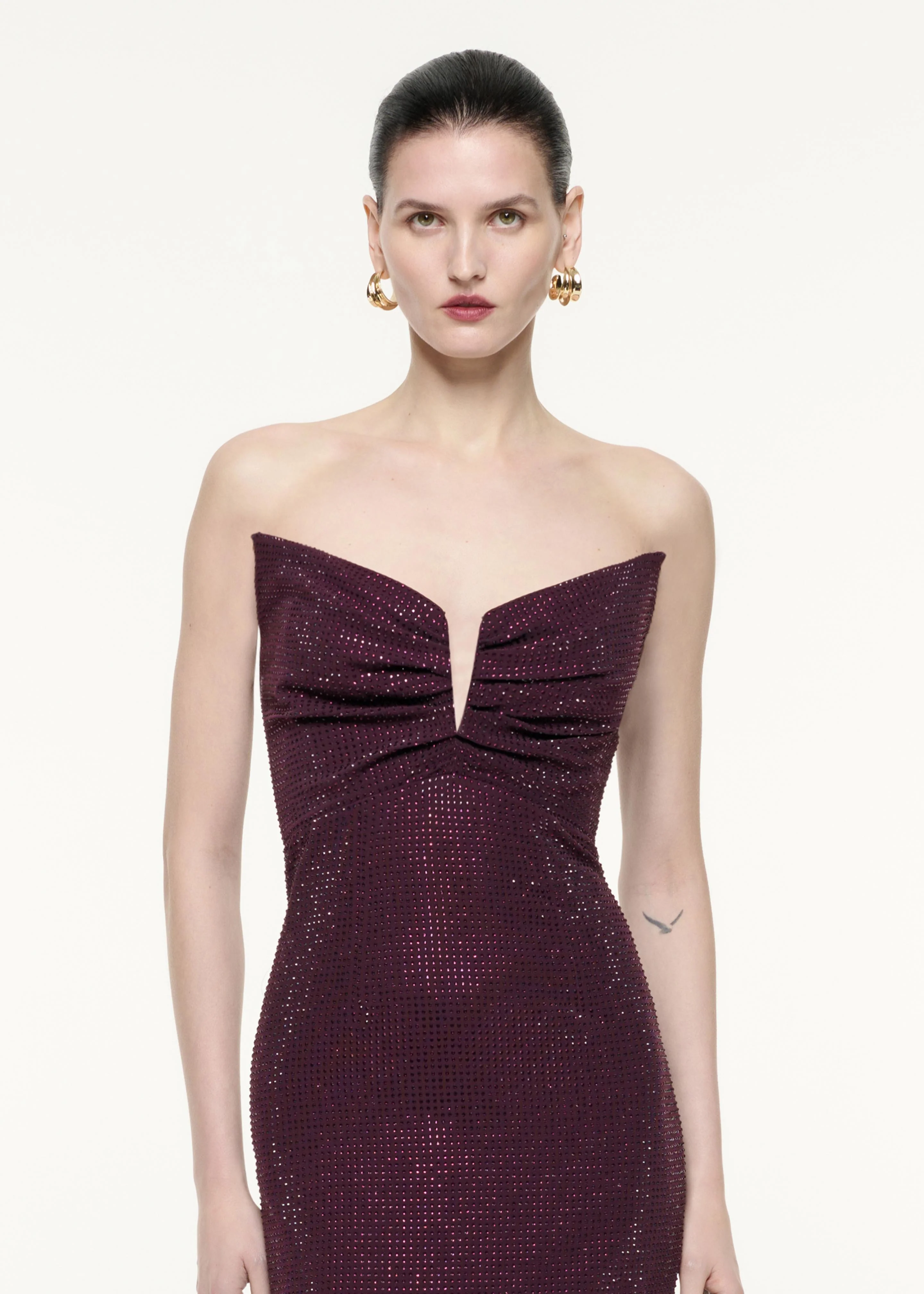 Strapless Diamante Gown - Image 4