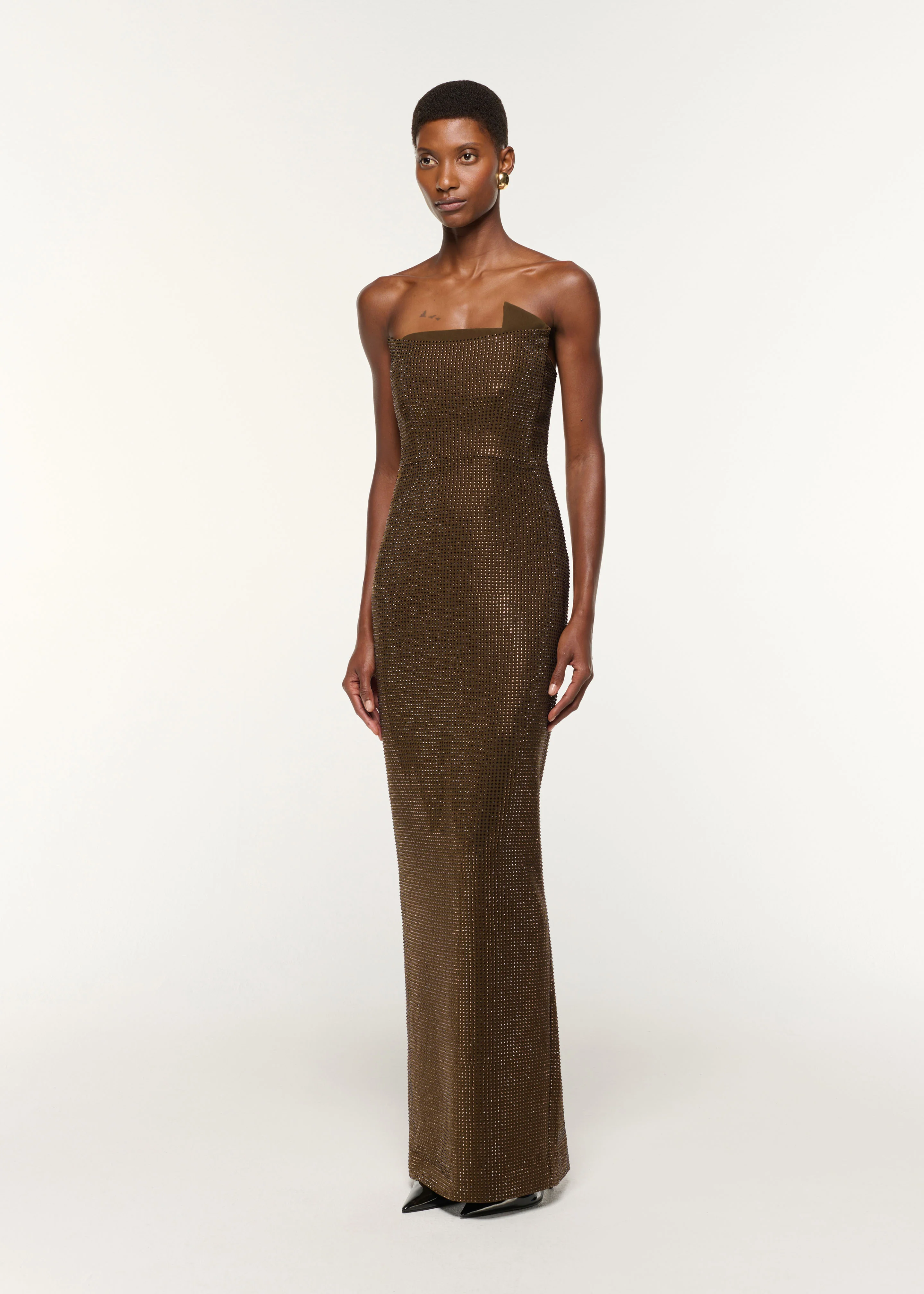 Strapless Diamante Gown - Image 2