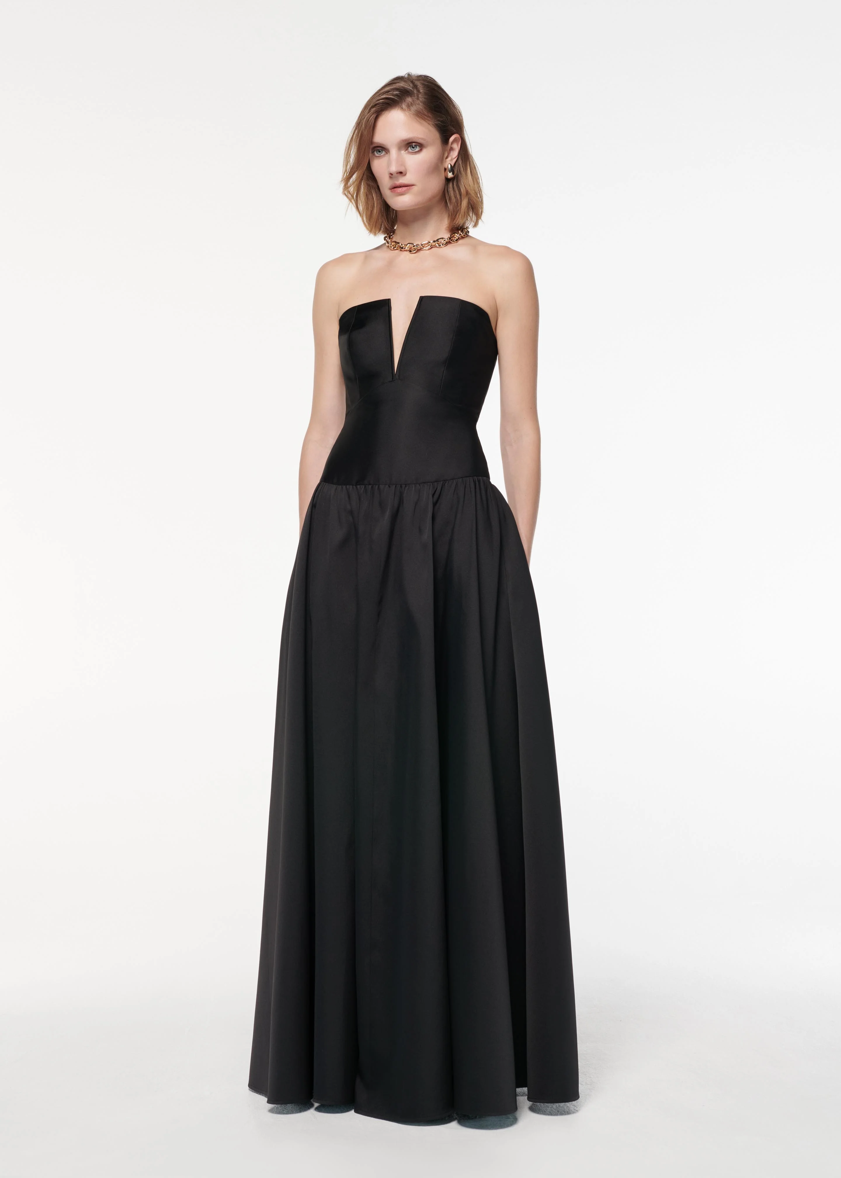 Strapless Taffeta Gown - Image 2
