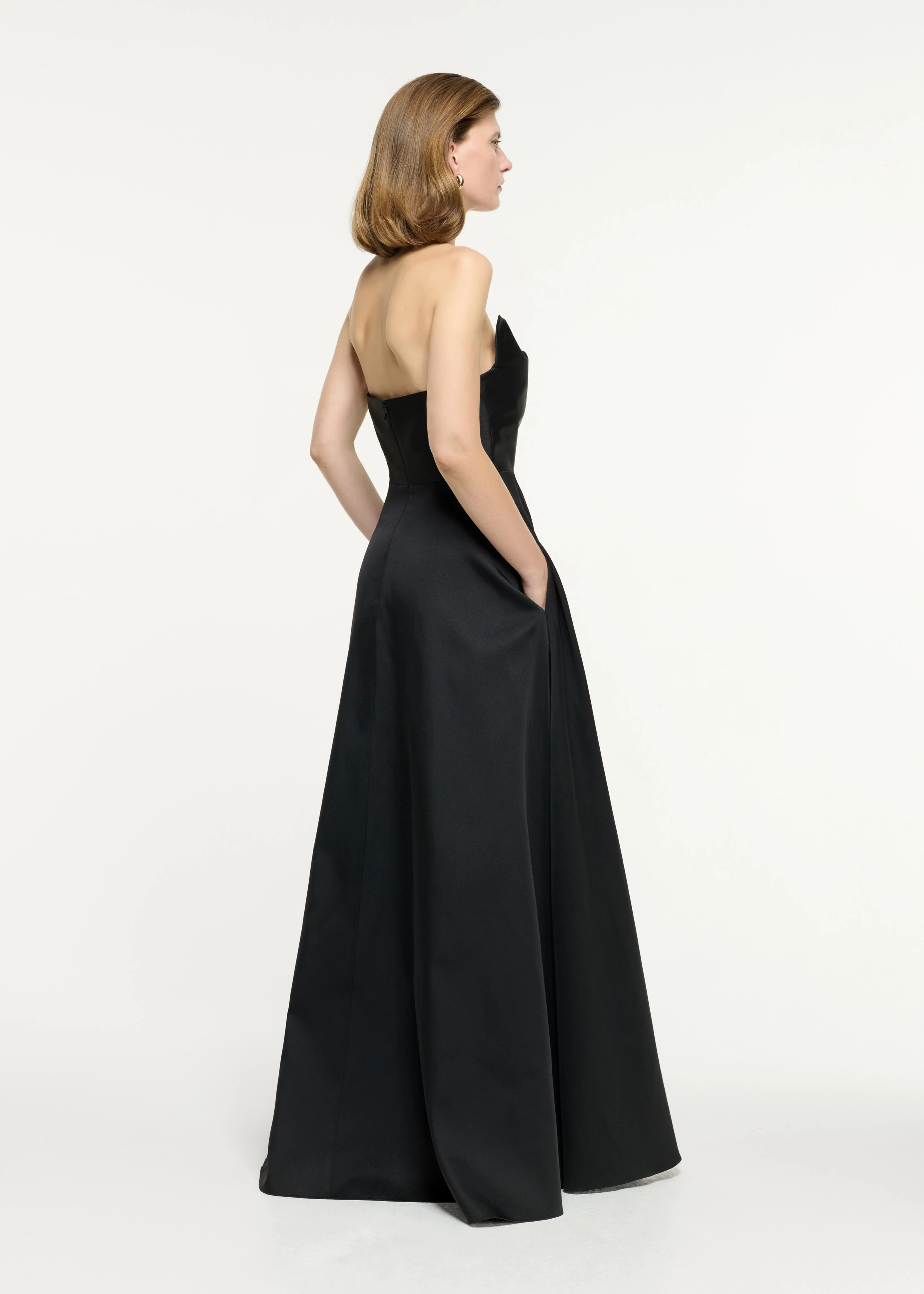 Strapless Taffeta Gown - Image 3
