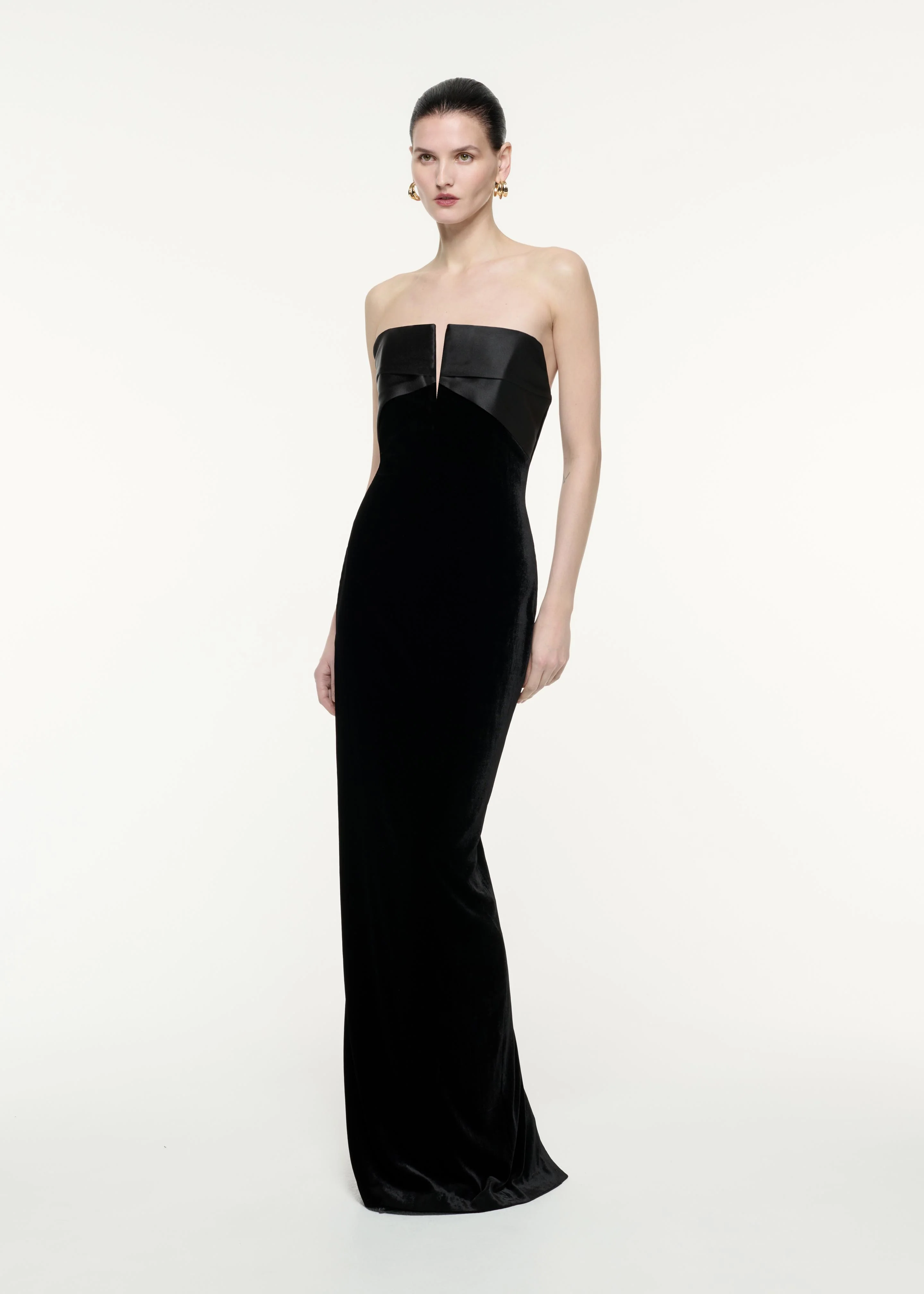 Strapless Velvet Gown - Image 2