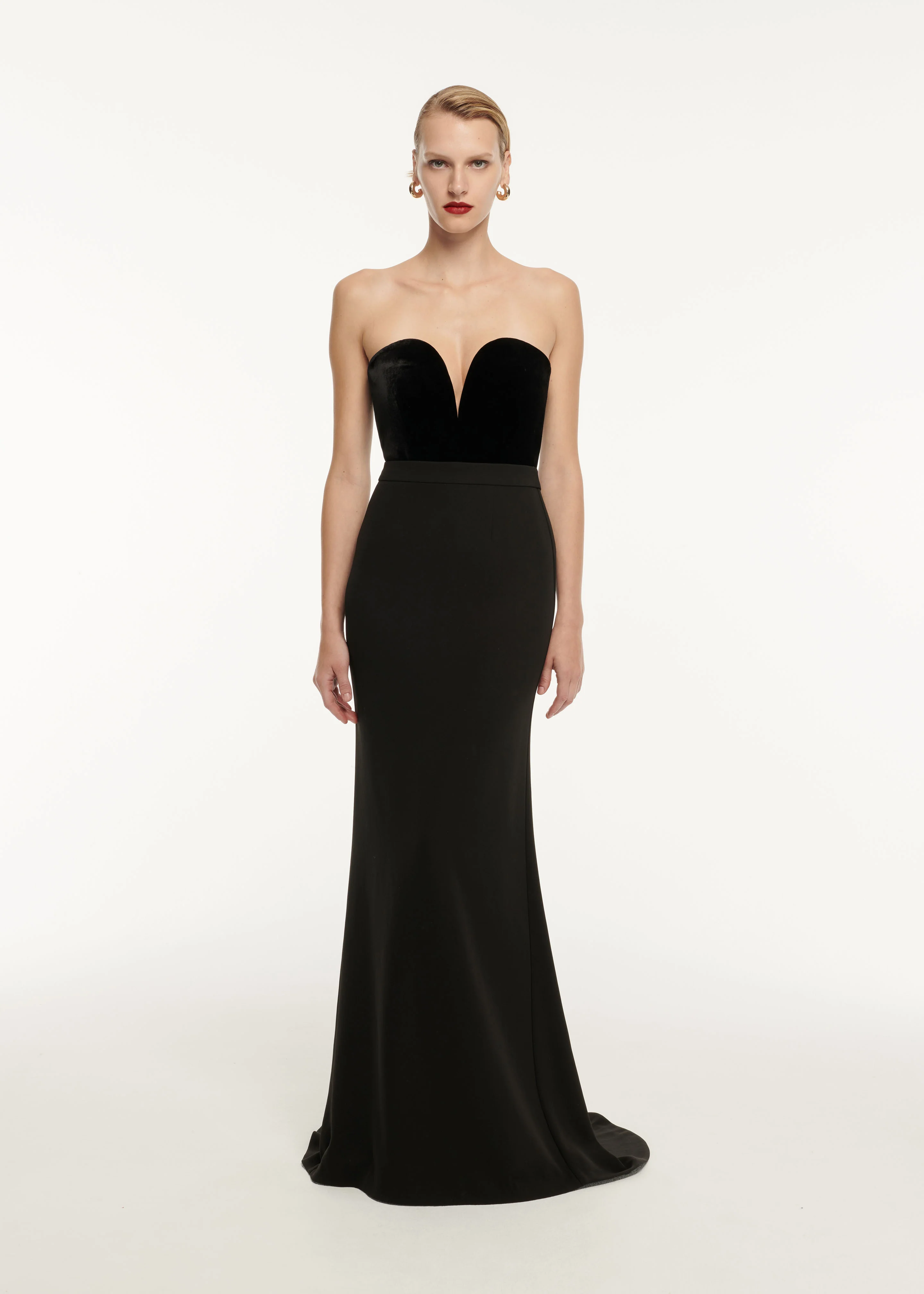 Strapless Velvet Top