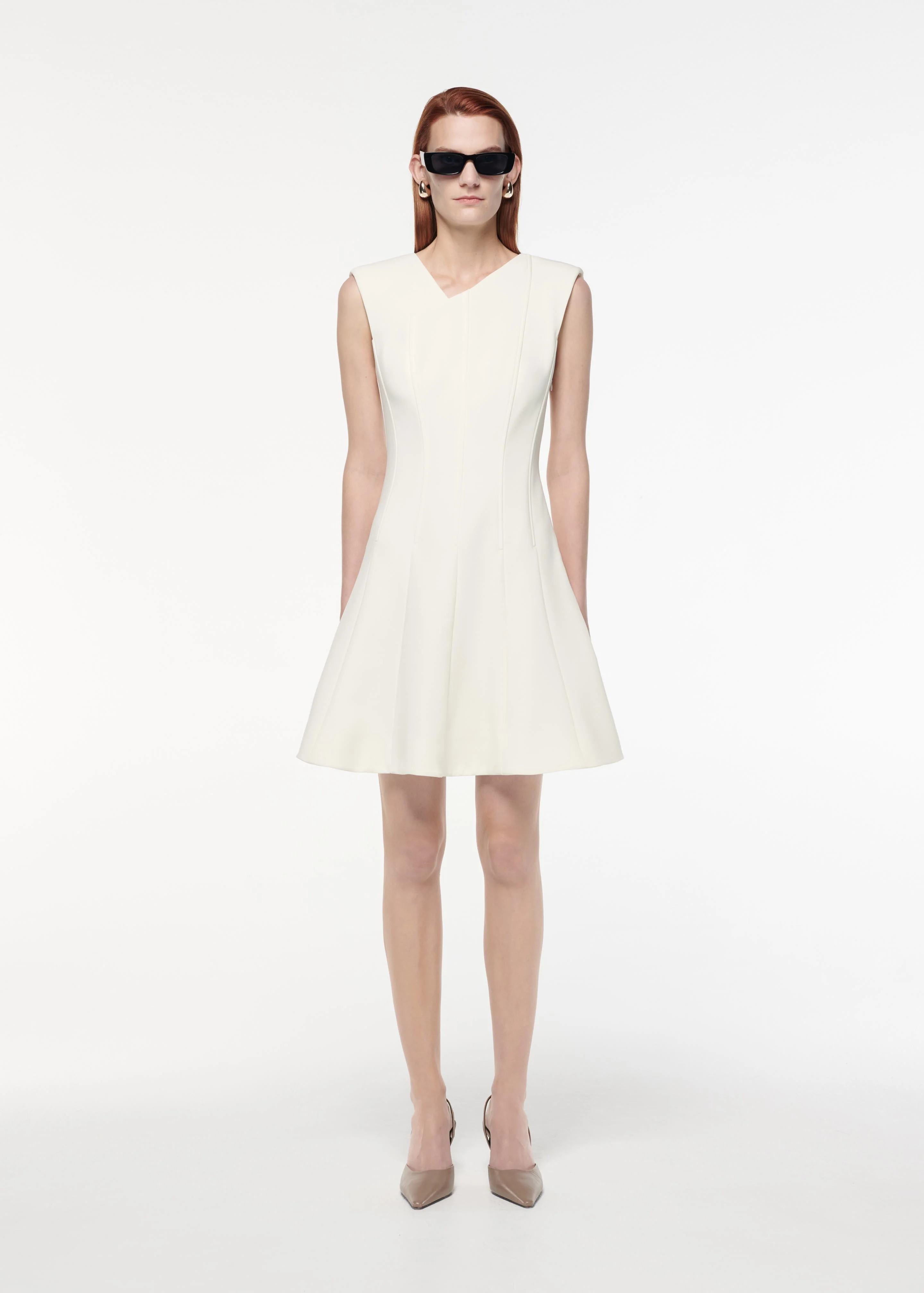 Crepe Mini Dress