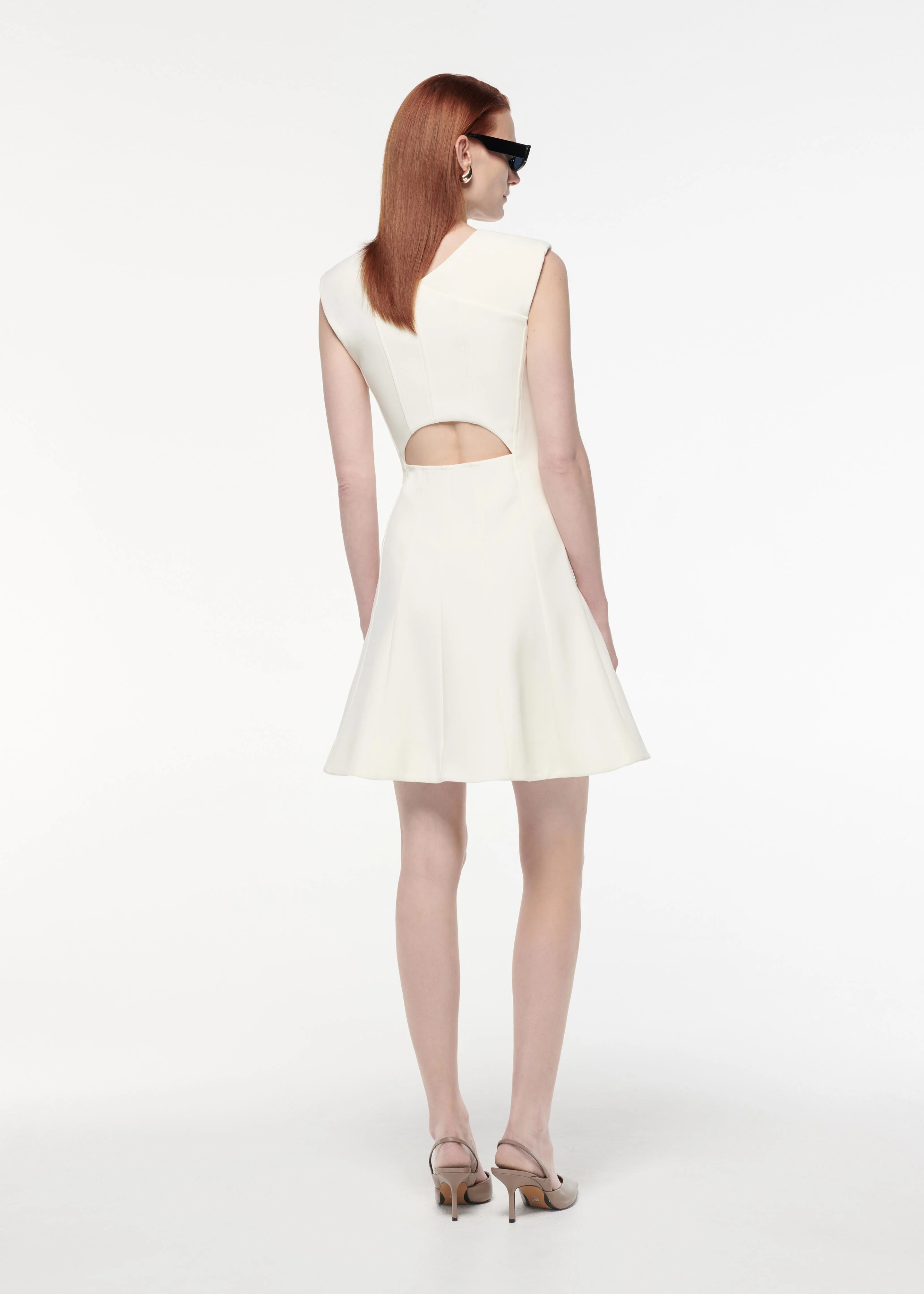 Crepe Mini Dress - Image 3