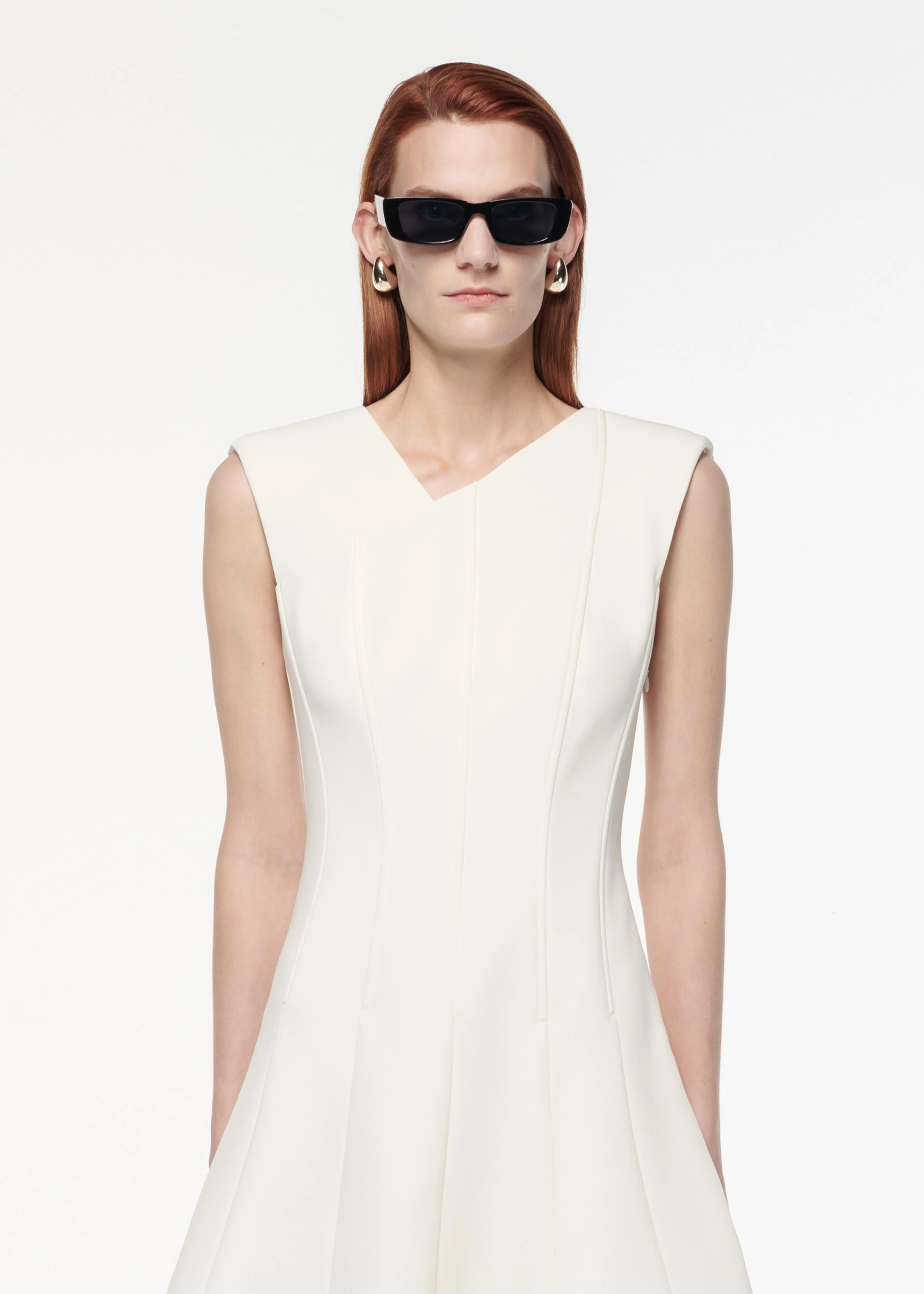 Crepe Mini Dress - Image 4