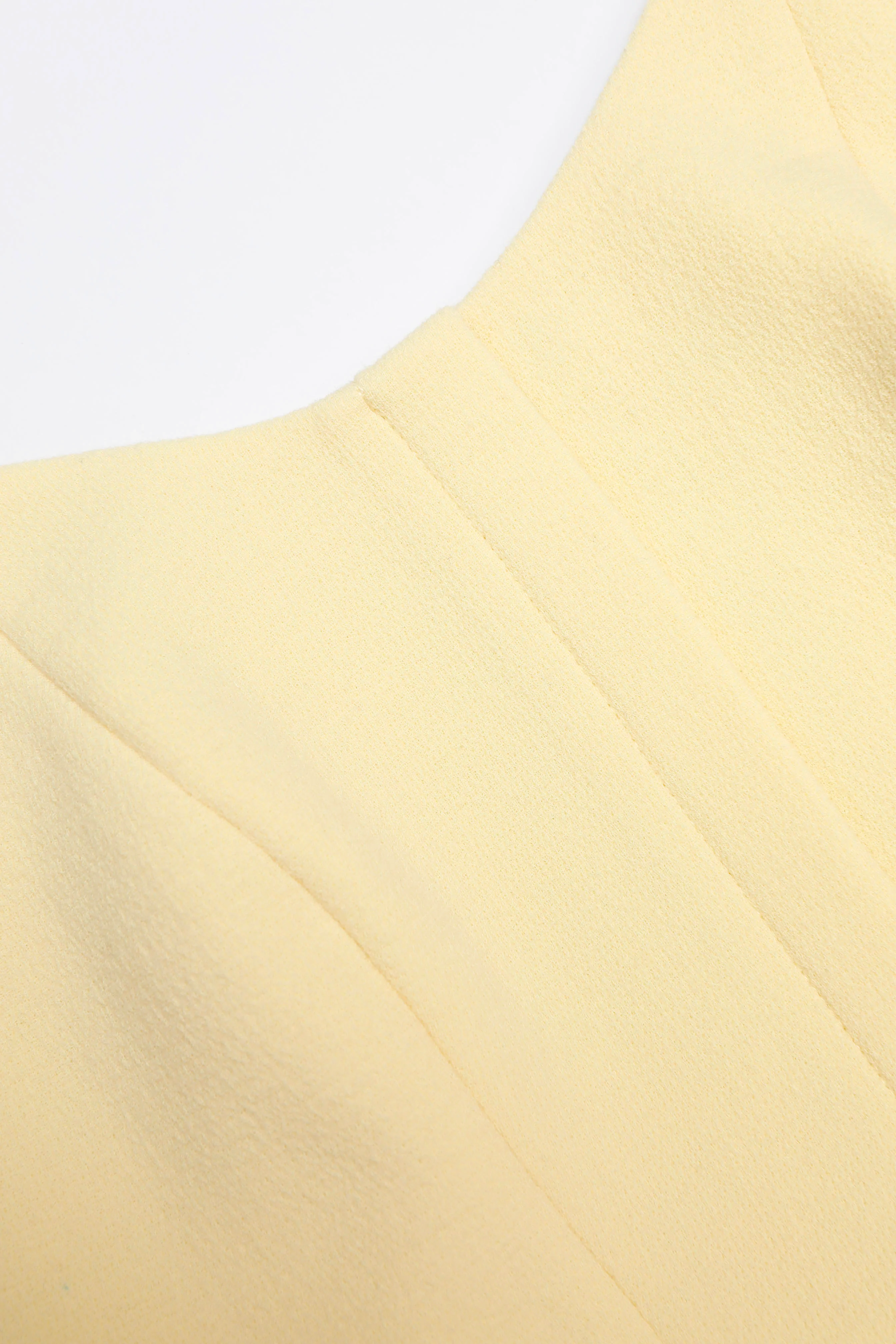 Structured Peplum Wool Crepe Dress - Image 5