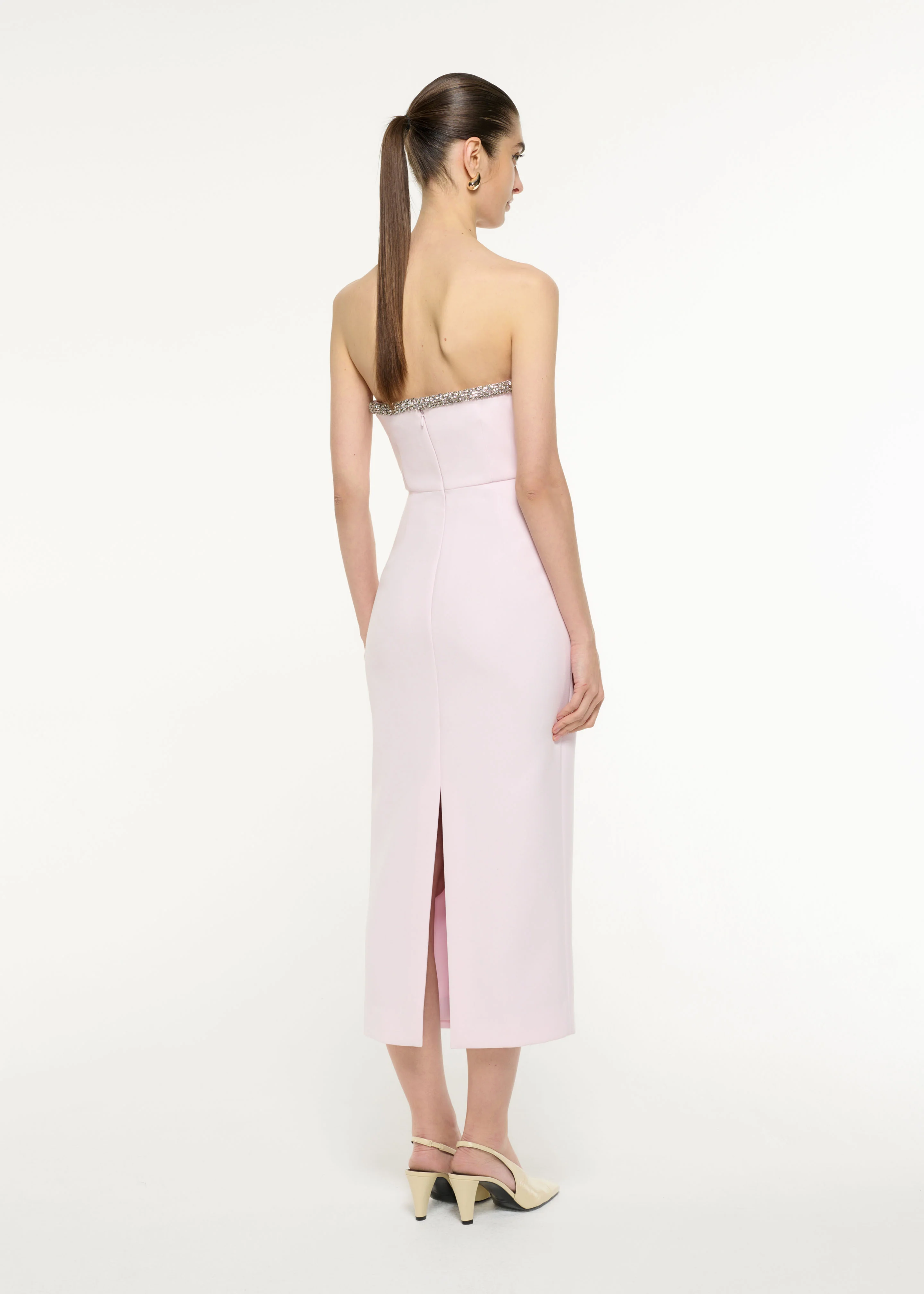 Sweetheart Embellished Midi Dress - Image 3