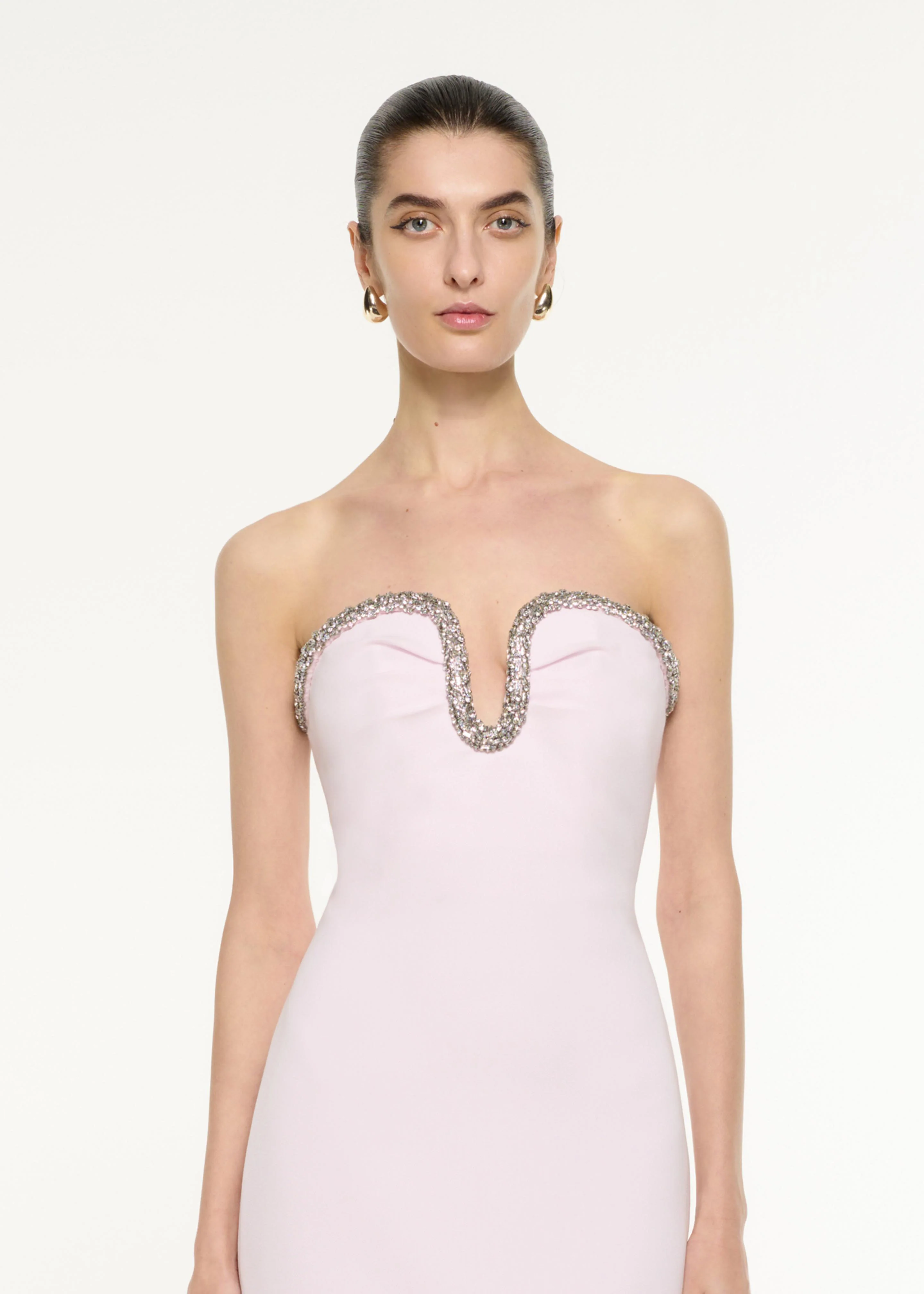 Sweetheart Embellished Midi Dress - Image 4