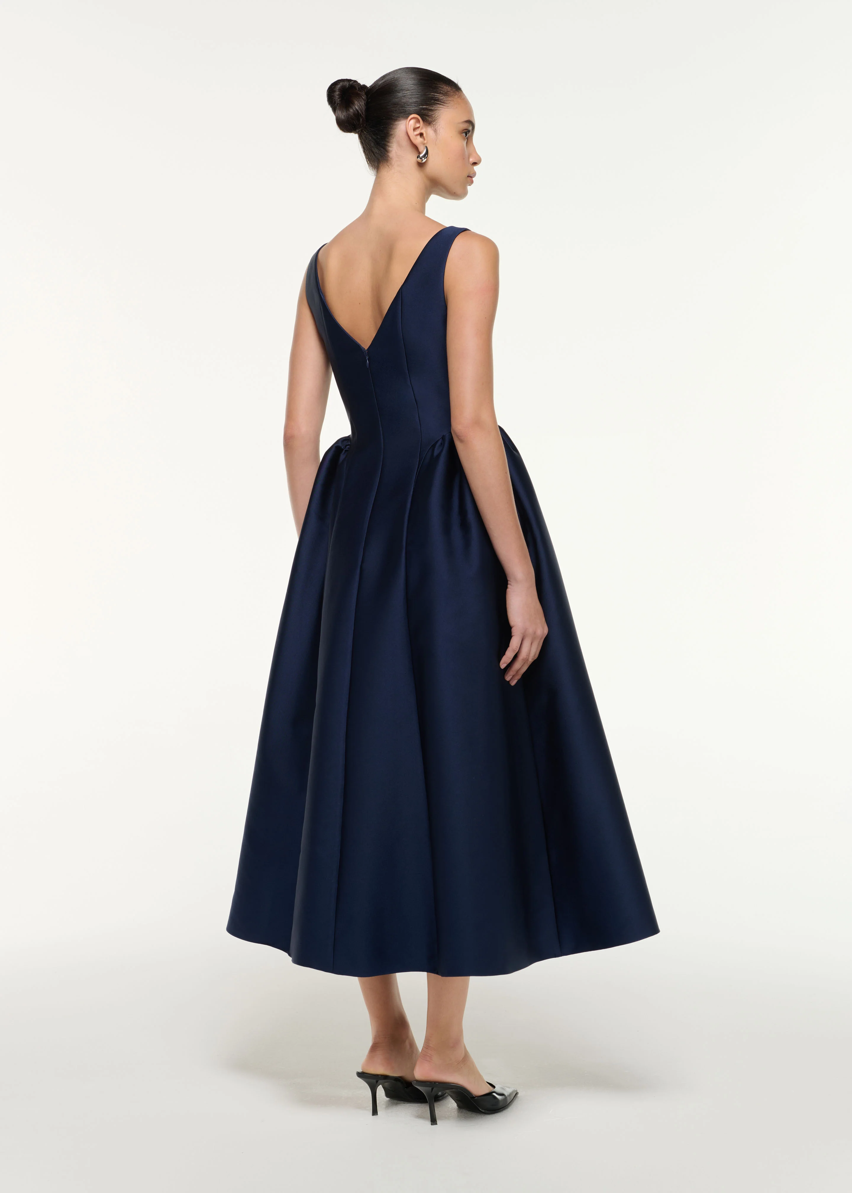 Taffeta Midi Dress - Image 3