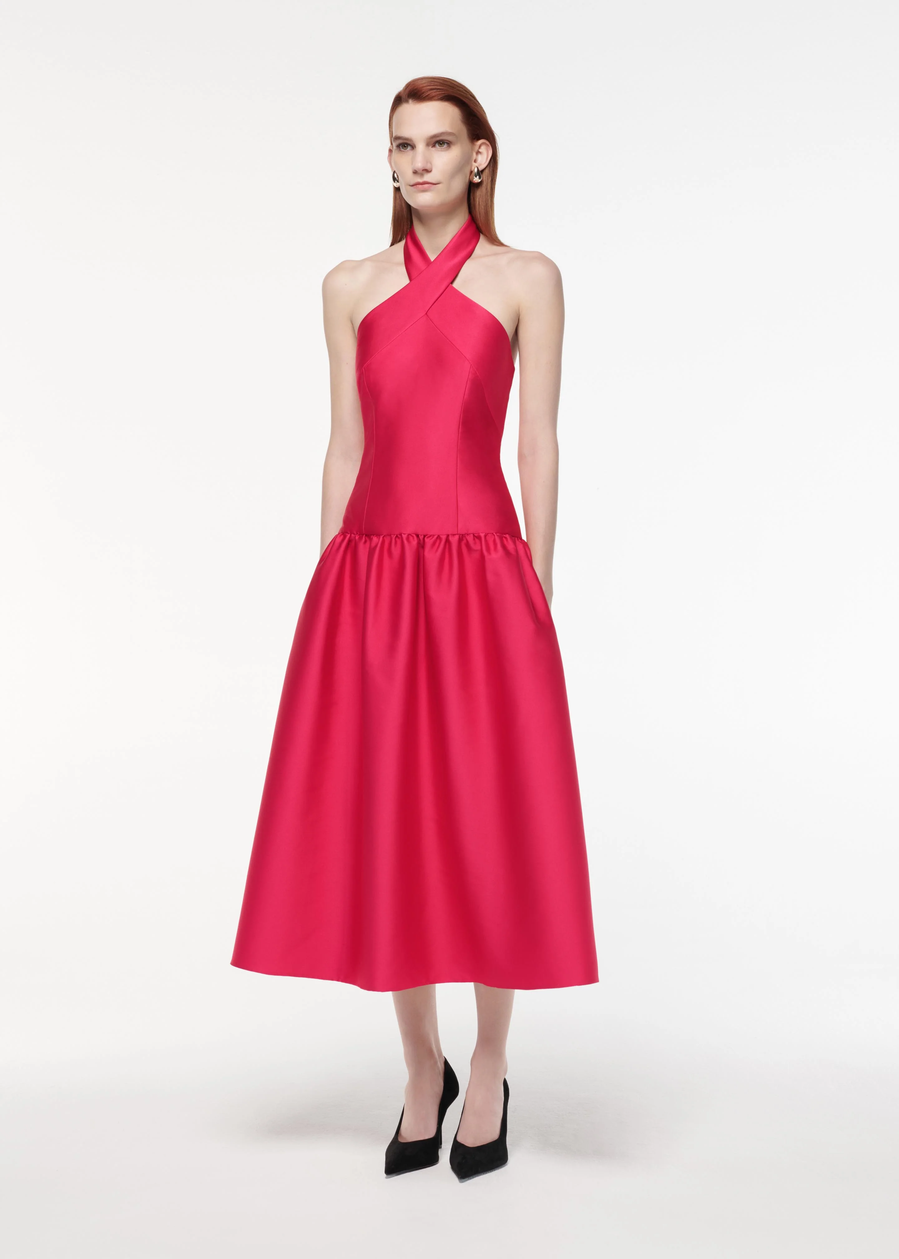 Taffeta Midi Dress - Image 2