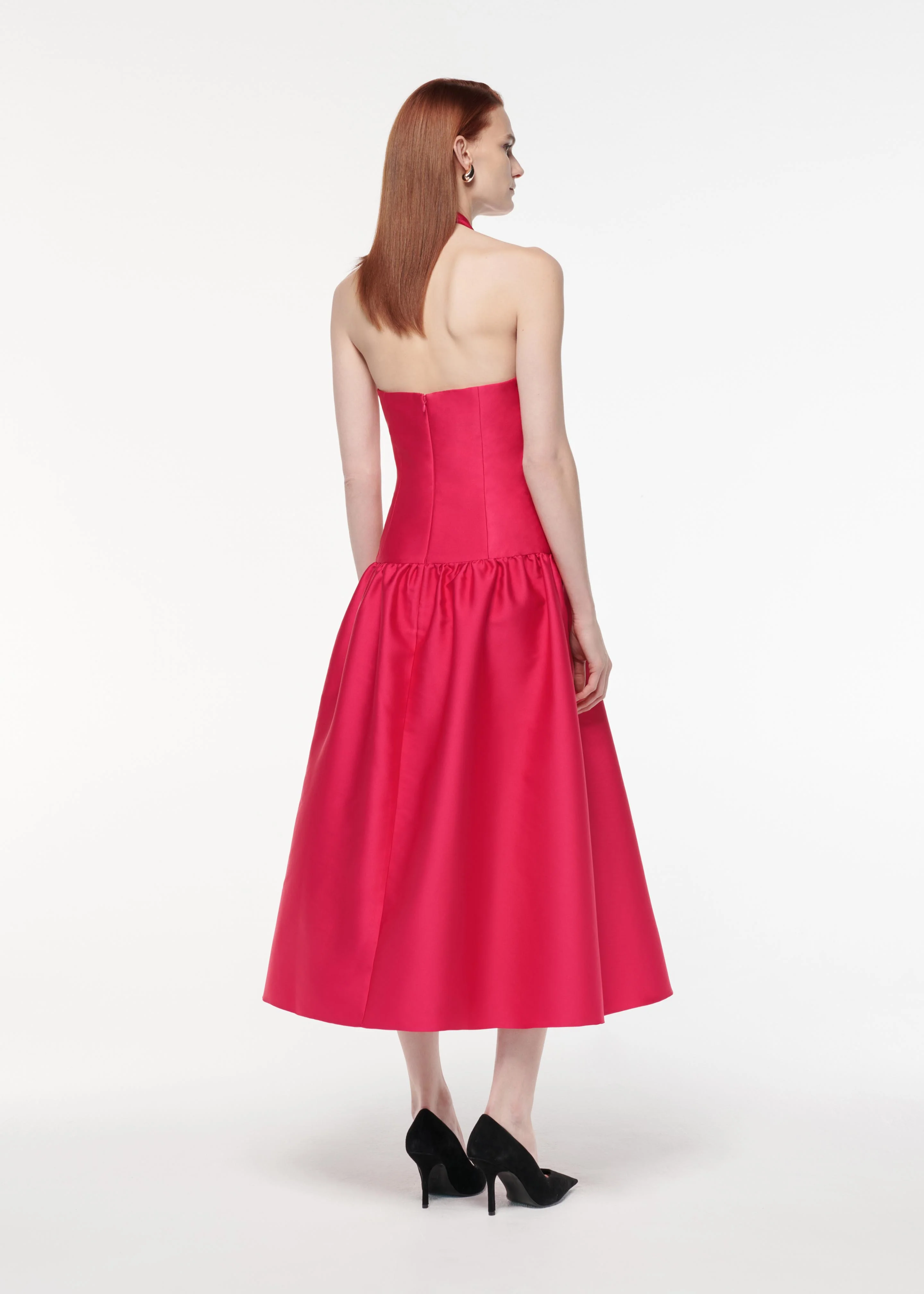 Taffeta Midi Dress - Image 3