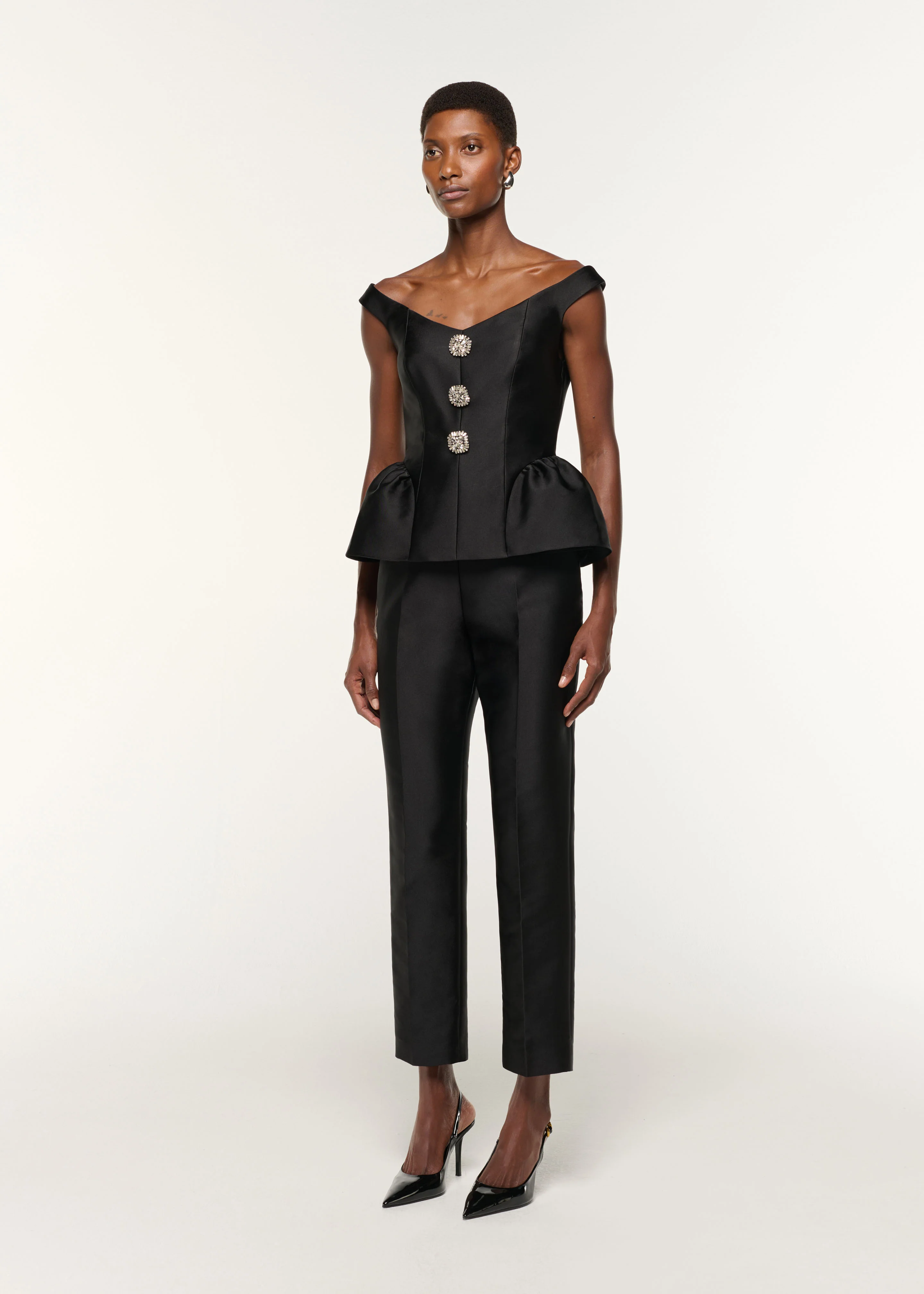 Taffeta Straight Leg Trouser - Image 2