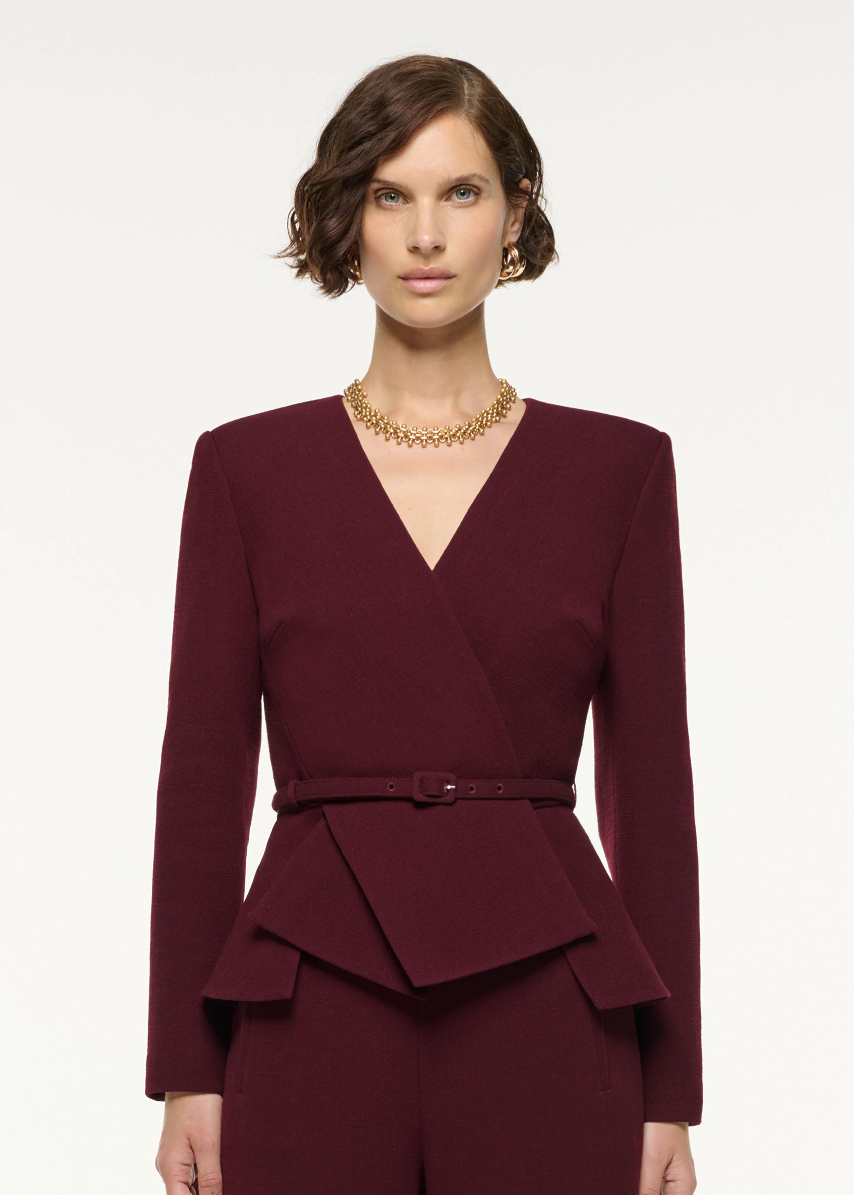 Tailored Wool Wide Leg Trouser - Image 4