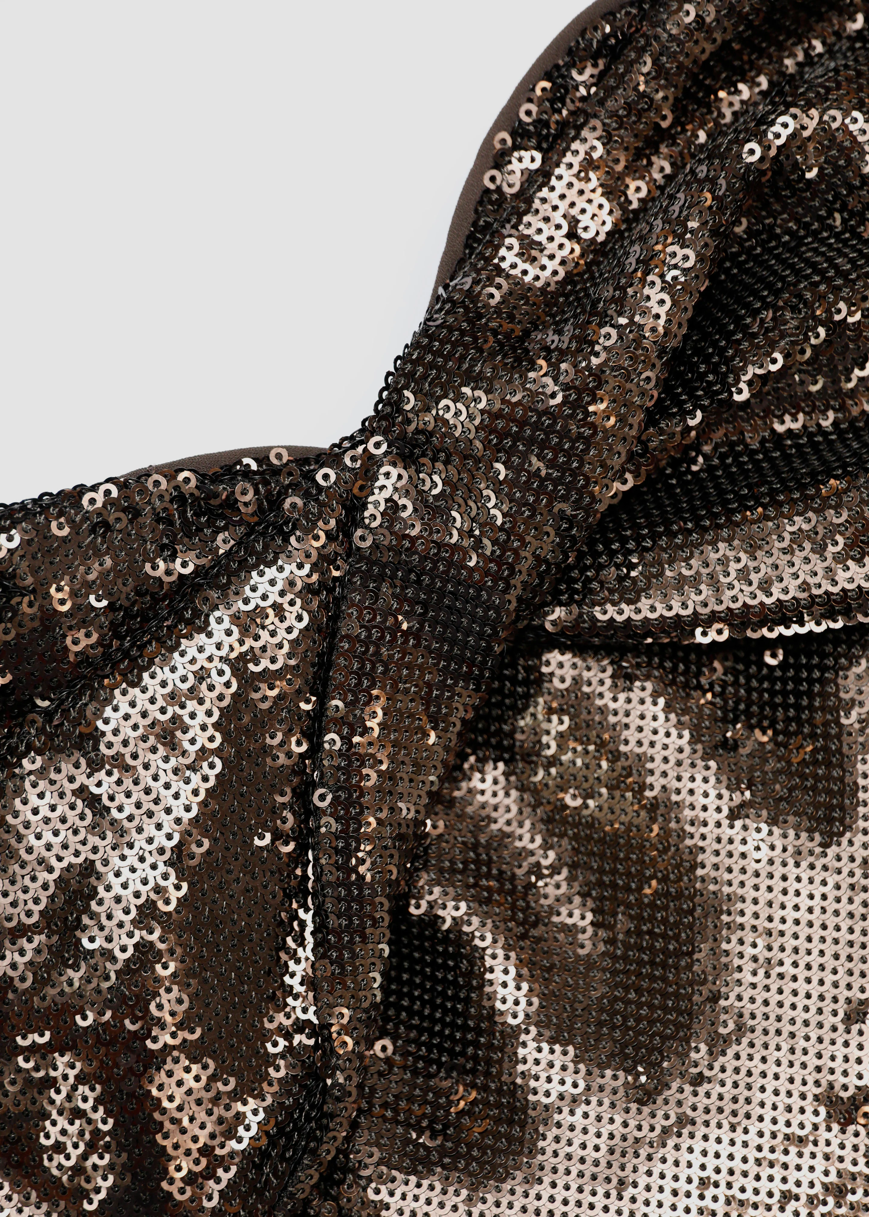 Twist Drape Sequin Dress - Image 5