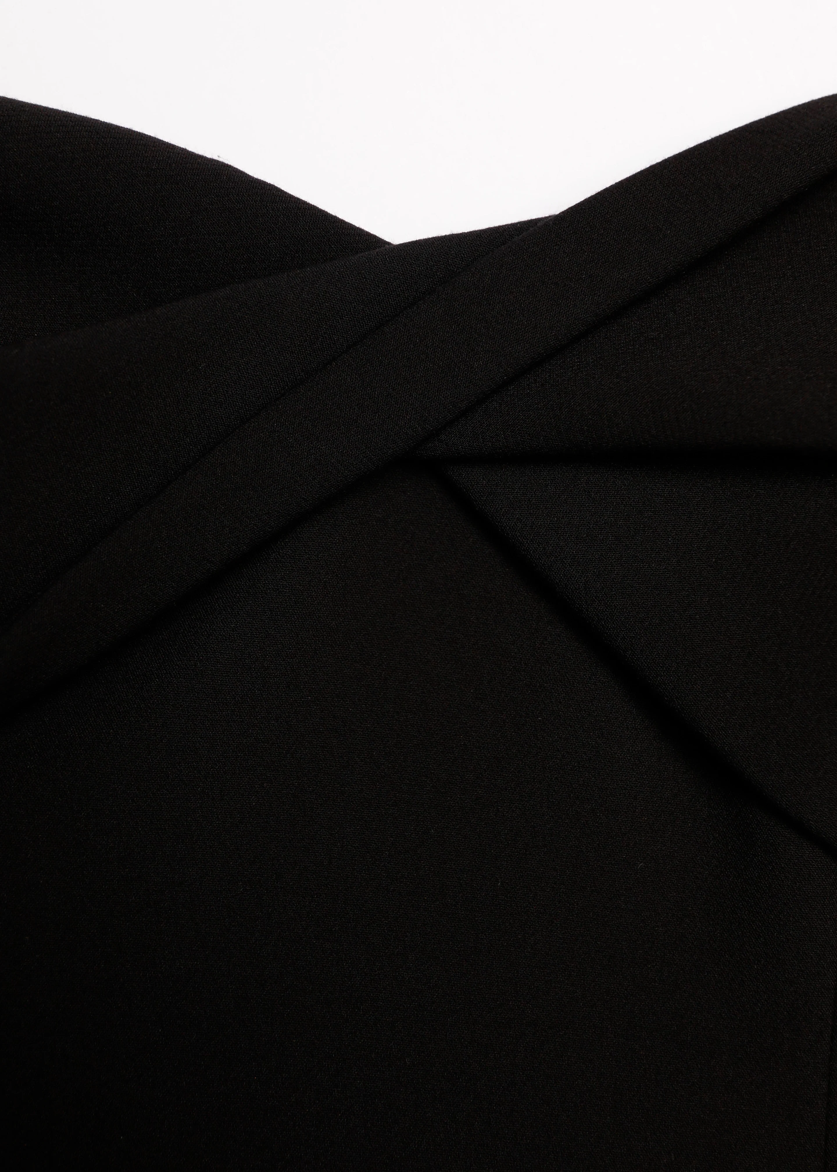 Twist Drape Stretch Crepe Dress - Image 5