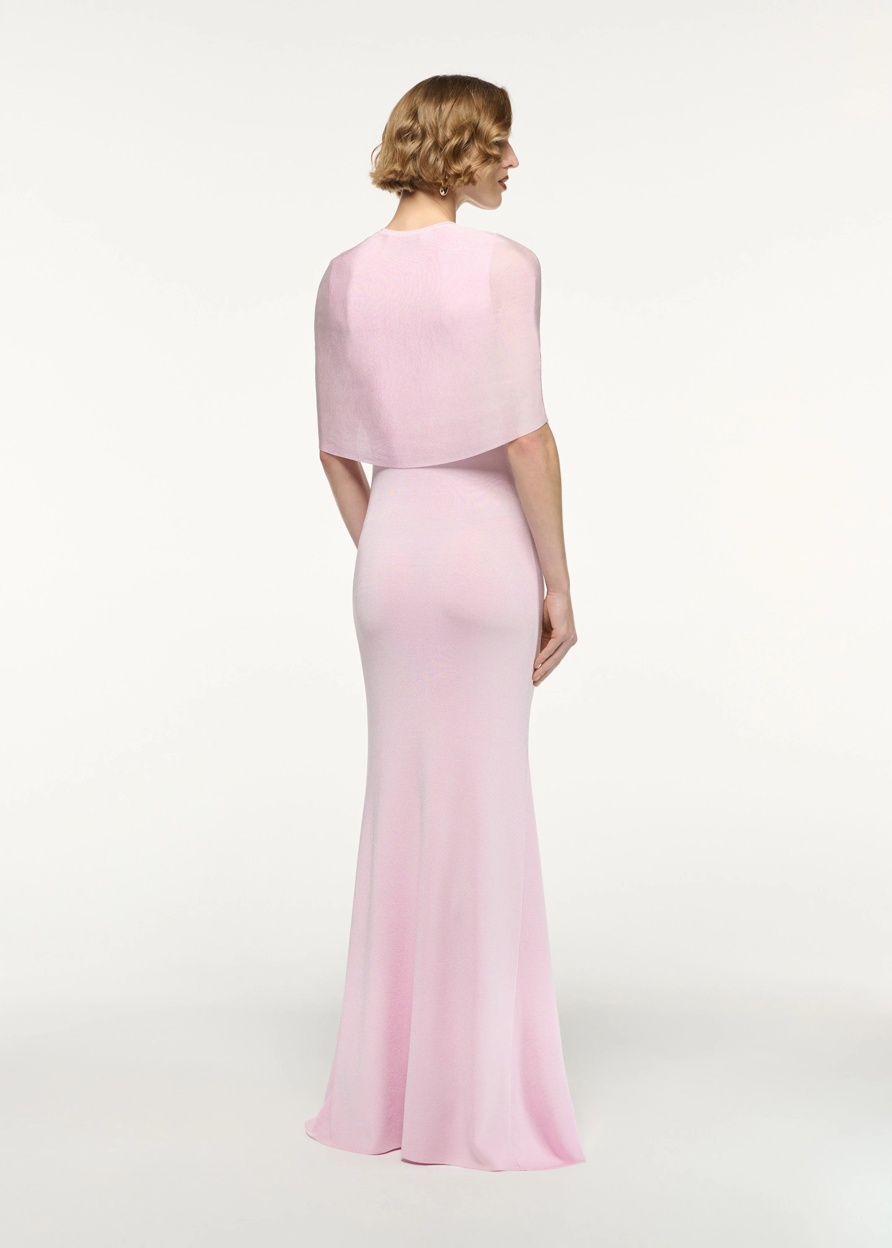 Twist Drape Viscose Knit Dress - Image 3