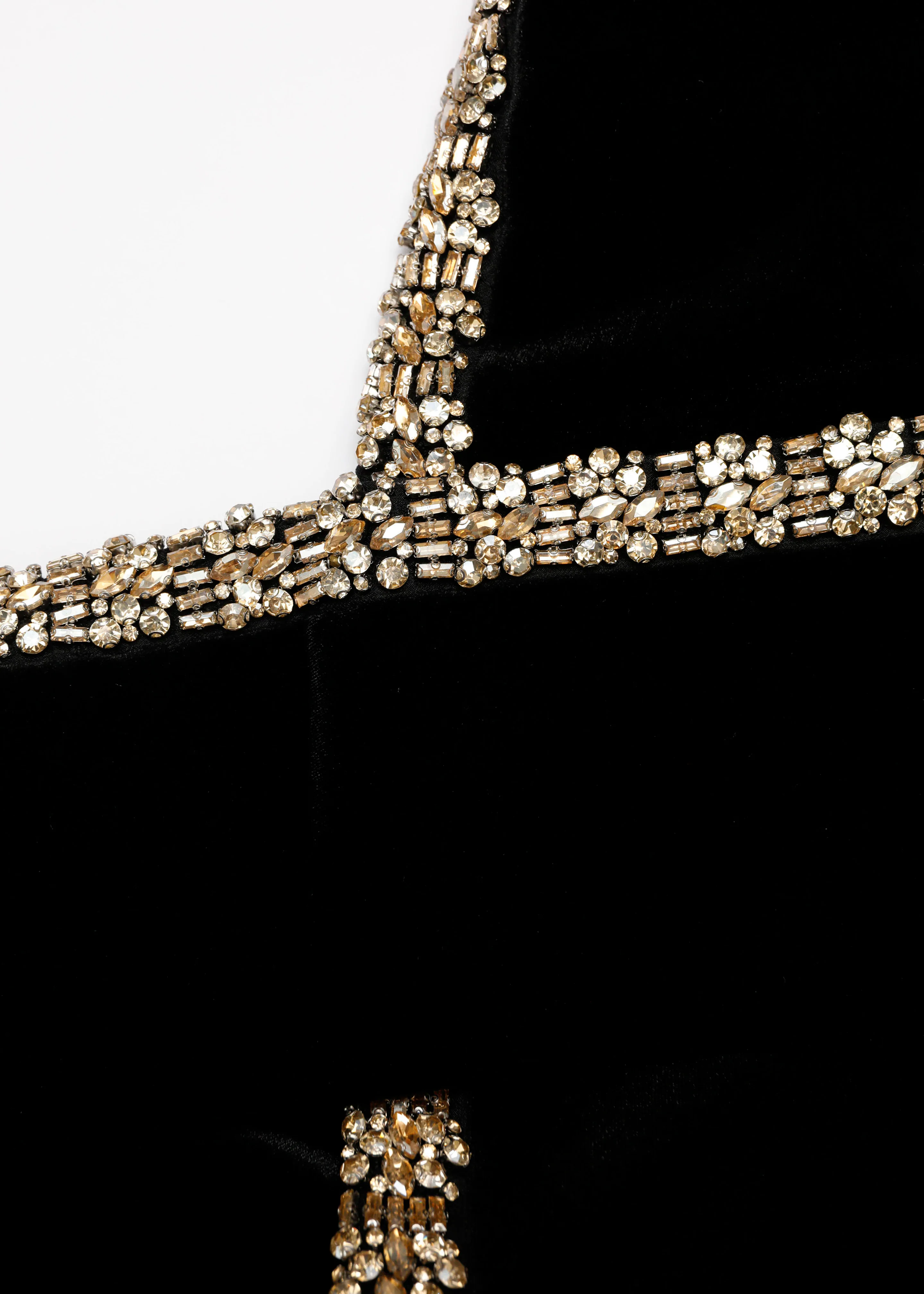 Velvet Diamante Crossover Gown - Image 5