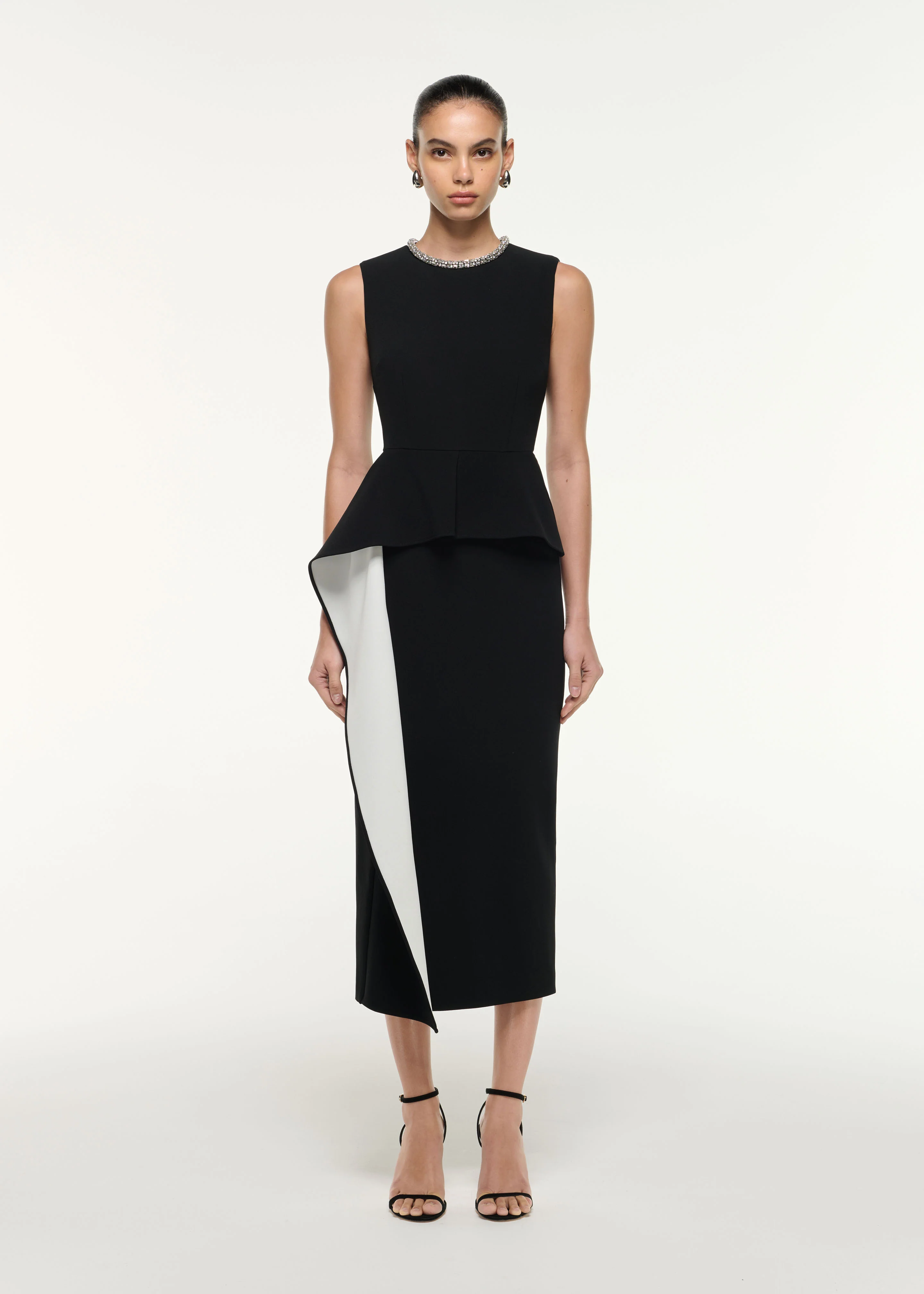 Waist Drape Midi Dress