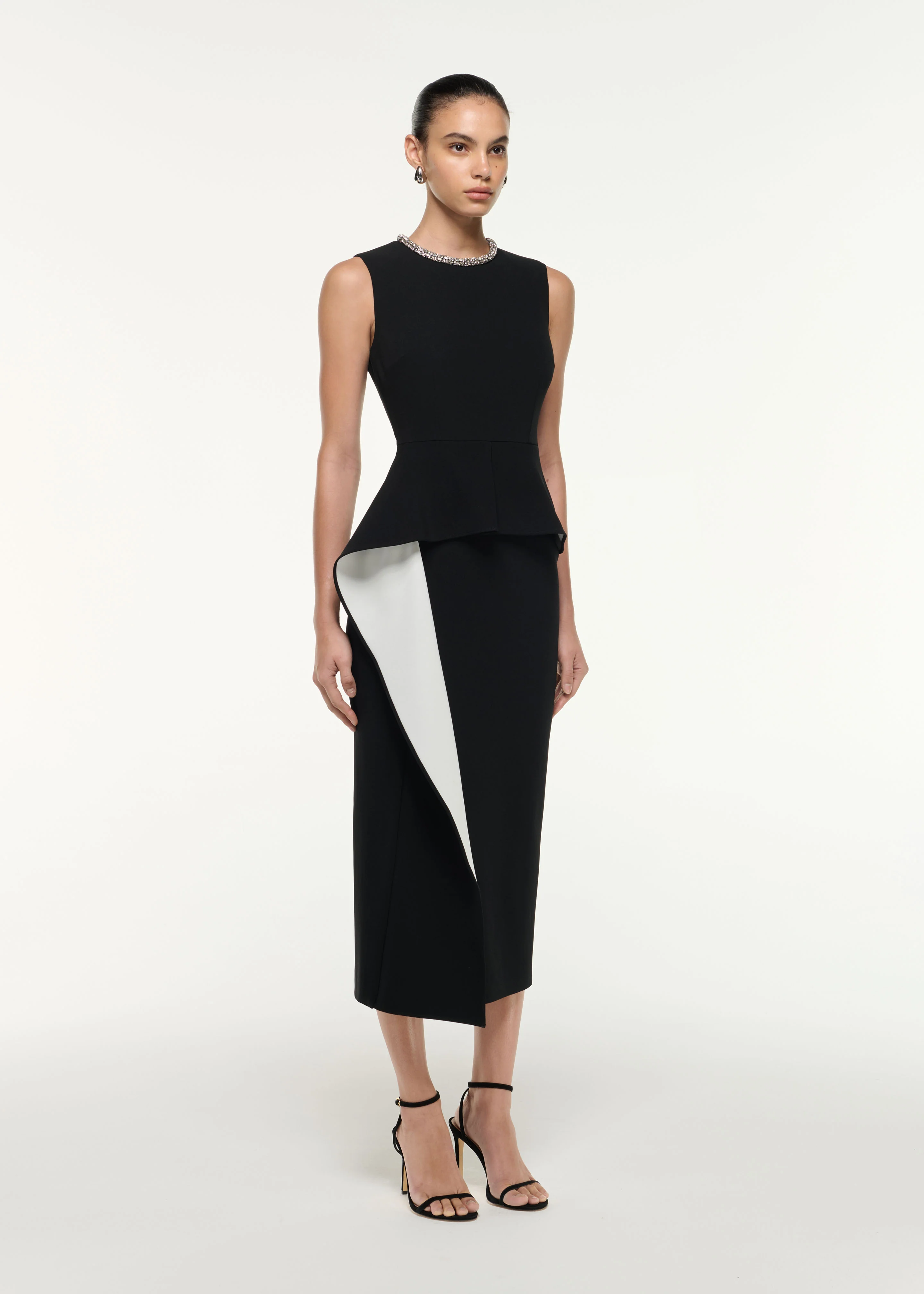 Waist Drape Midi Dress - Image 3